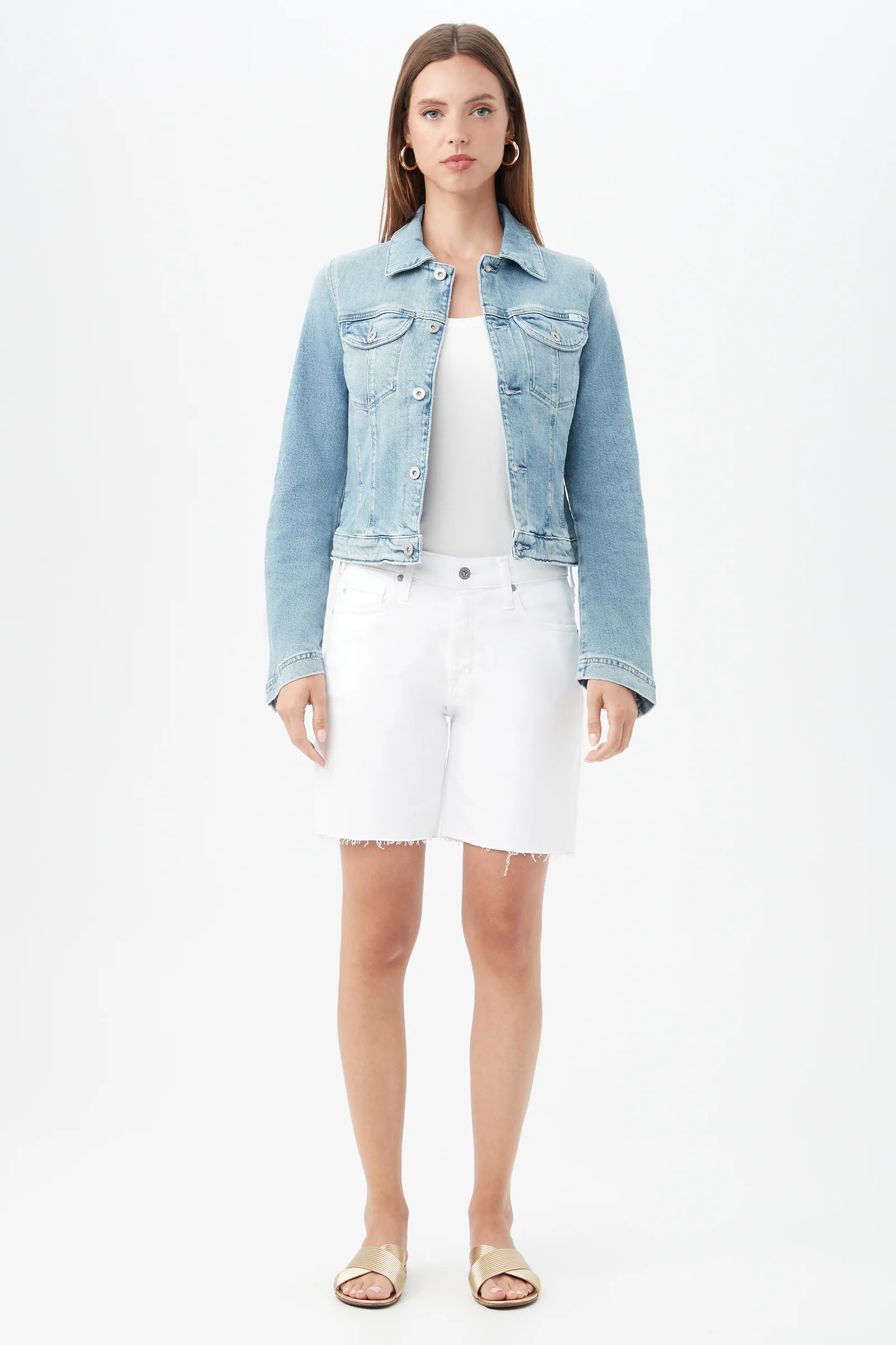 AG Women's Alamo Light Blue Denim Jacket - Image 3
