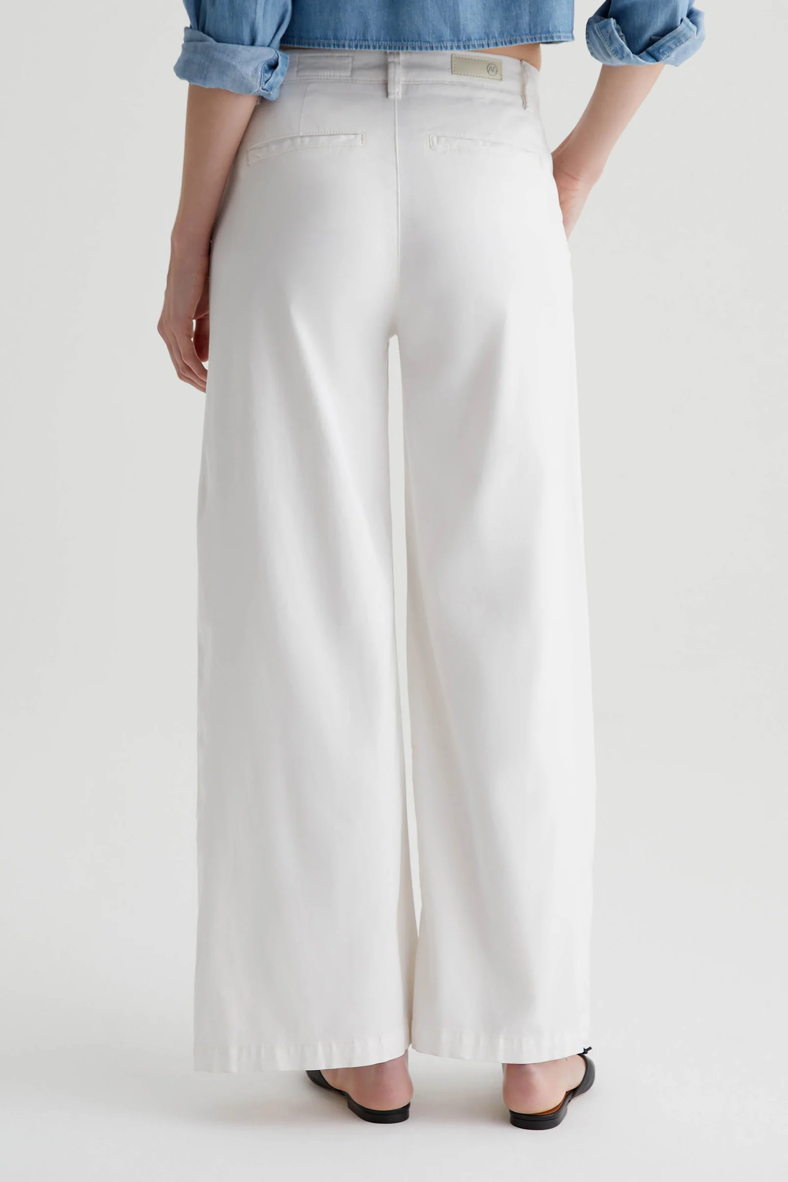 AG Caden Wide Leg Pant - Powder - Image 5