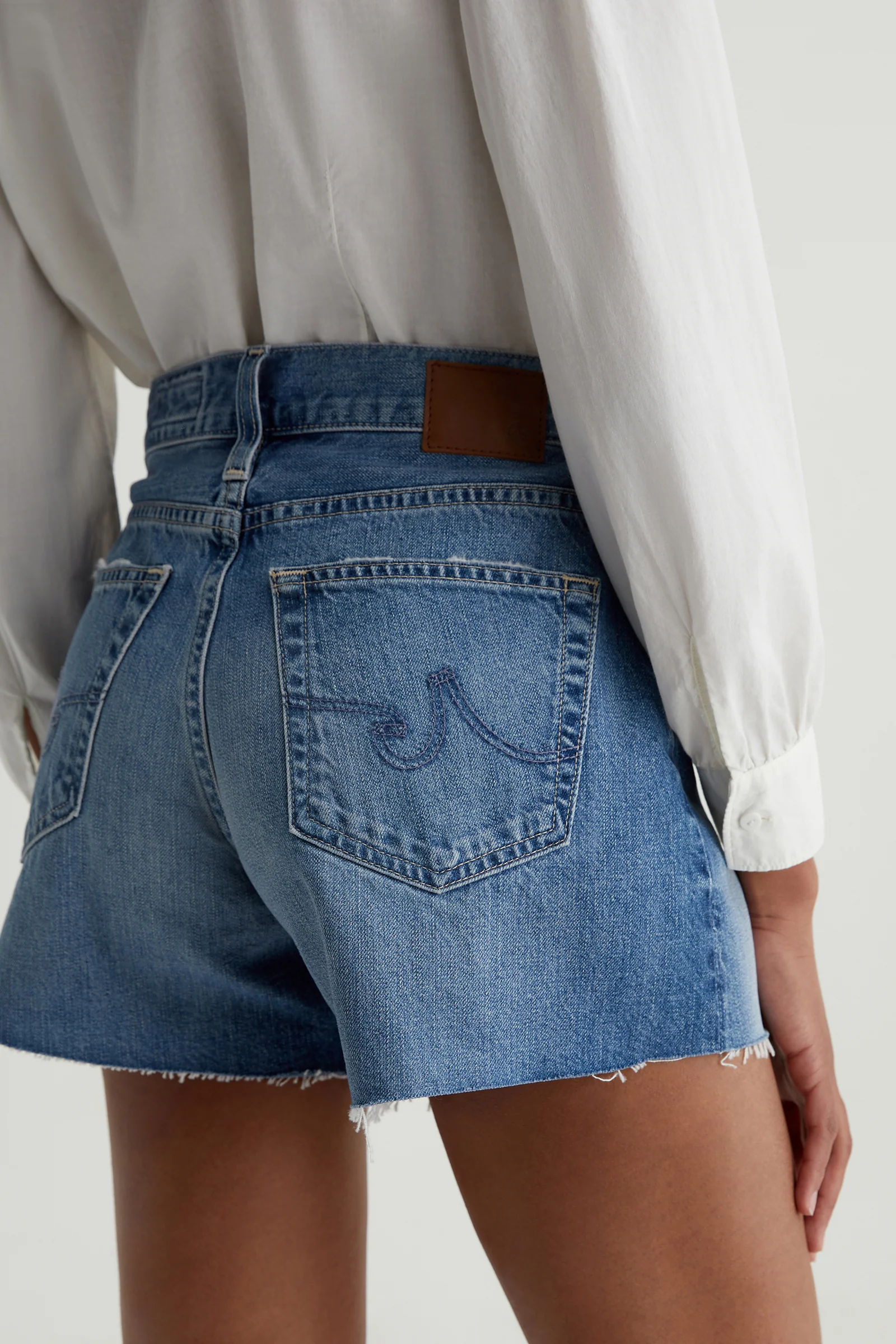 AG Halle Denim Short - Blue - Image 6