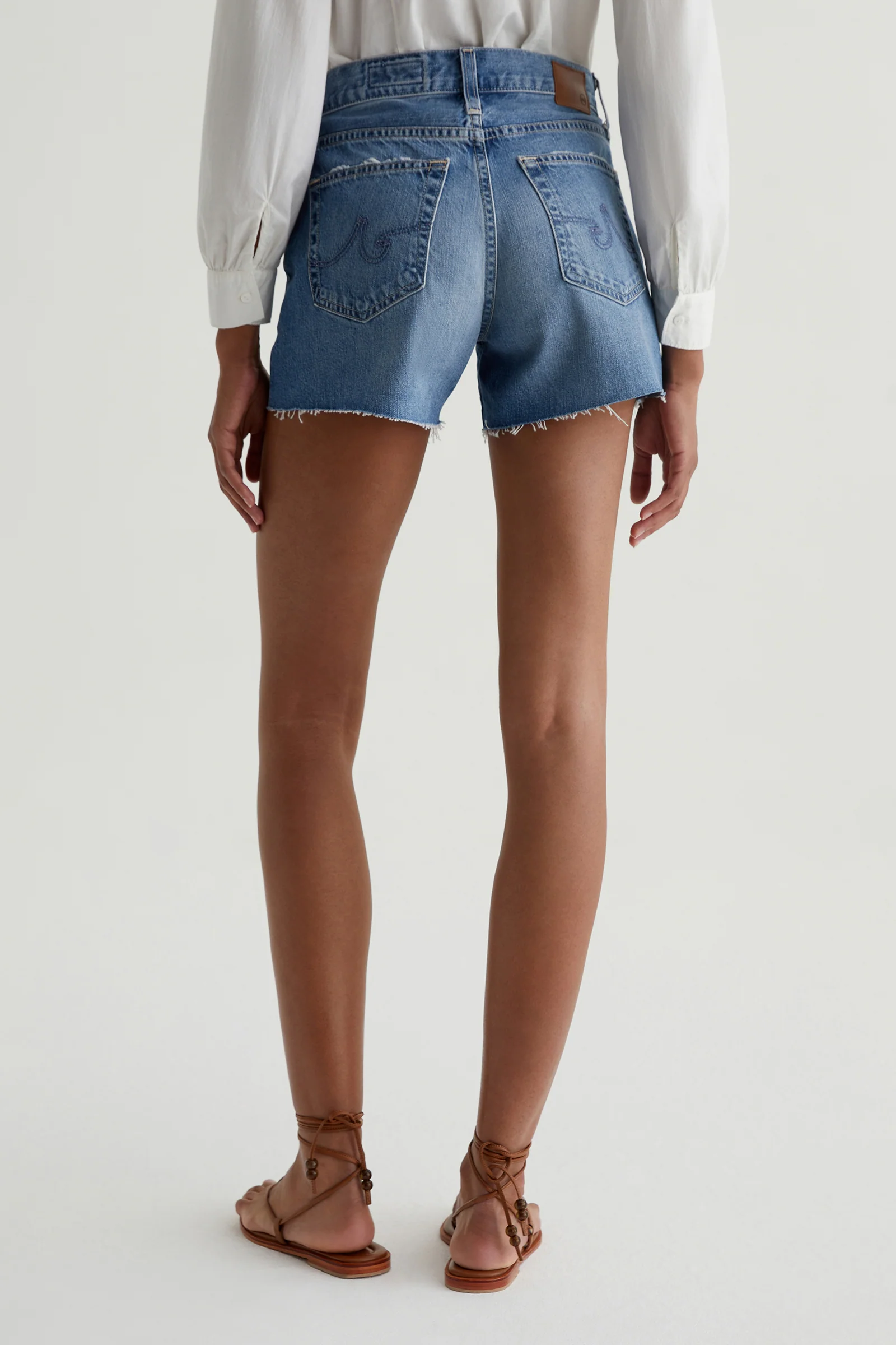 AG Halle Denim Short - Blue - Image 7