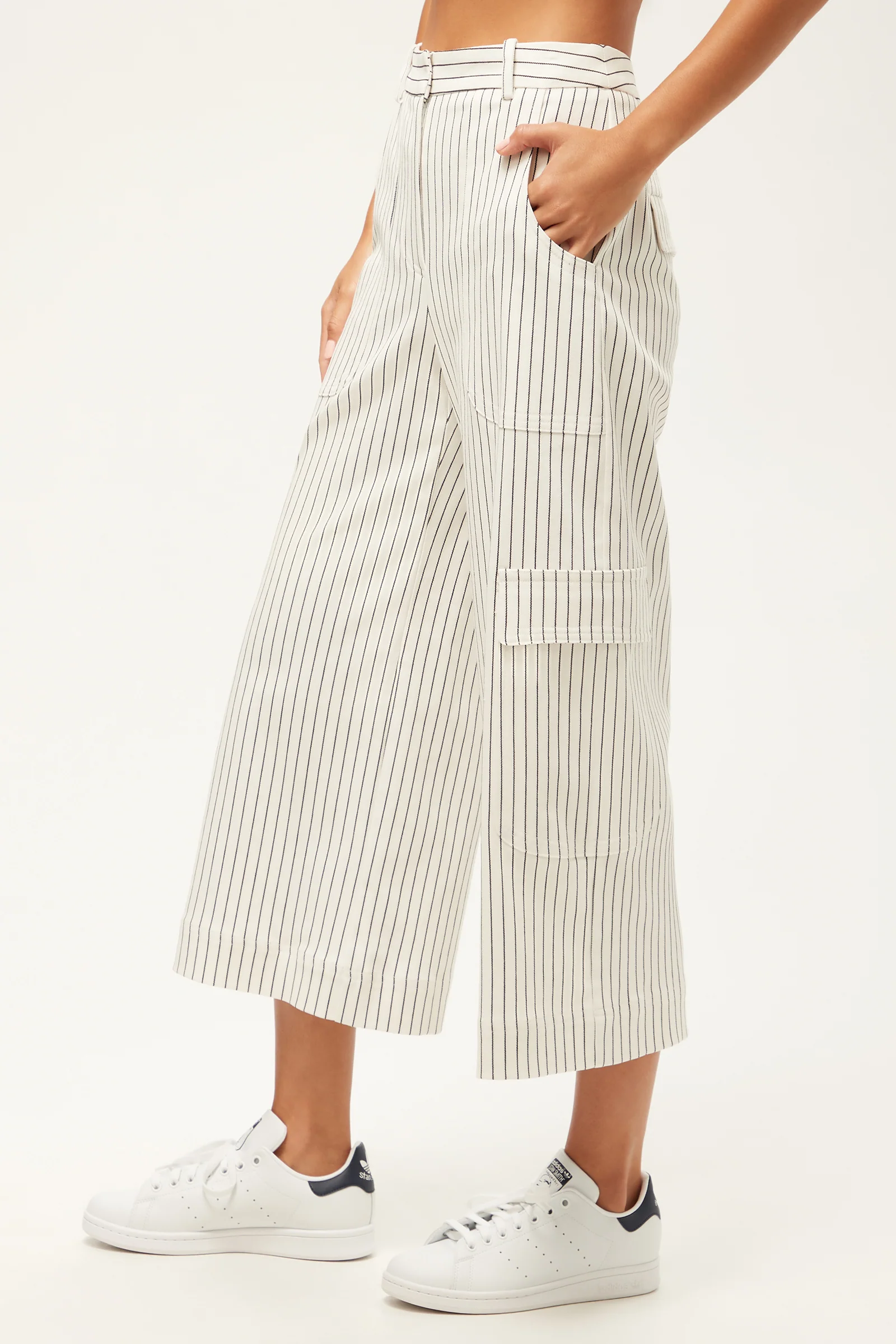Agassi Wide-Leg Cargo Pant - Seles Stripe - Image 3