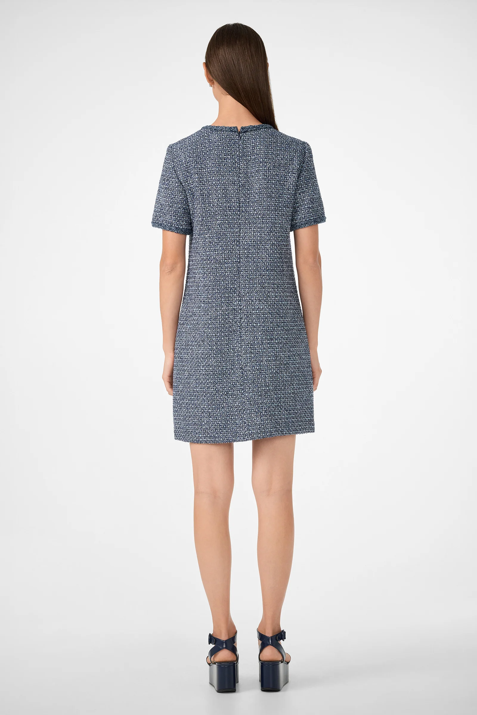 Akara Short-Sleeve Tweed Dress - Image 3