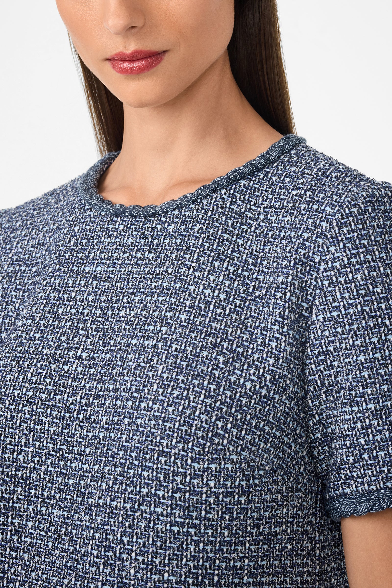 Akara Short-Sleeve Tweed Dress - Image 4