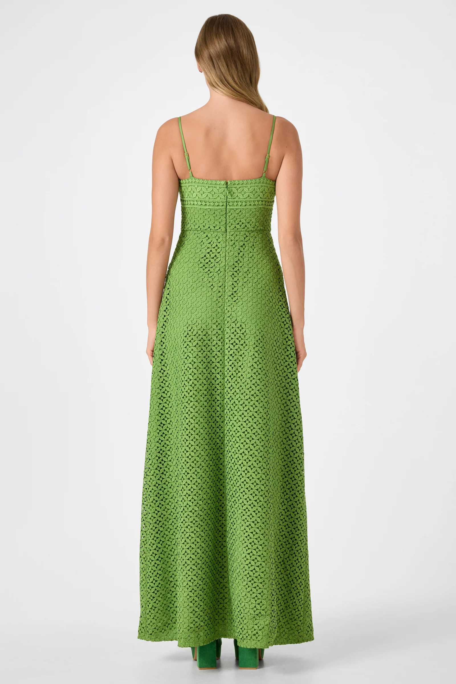 Akumi Sleeveless Lace Maxi Dress - Image 4