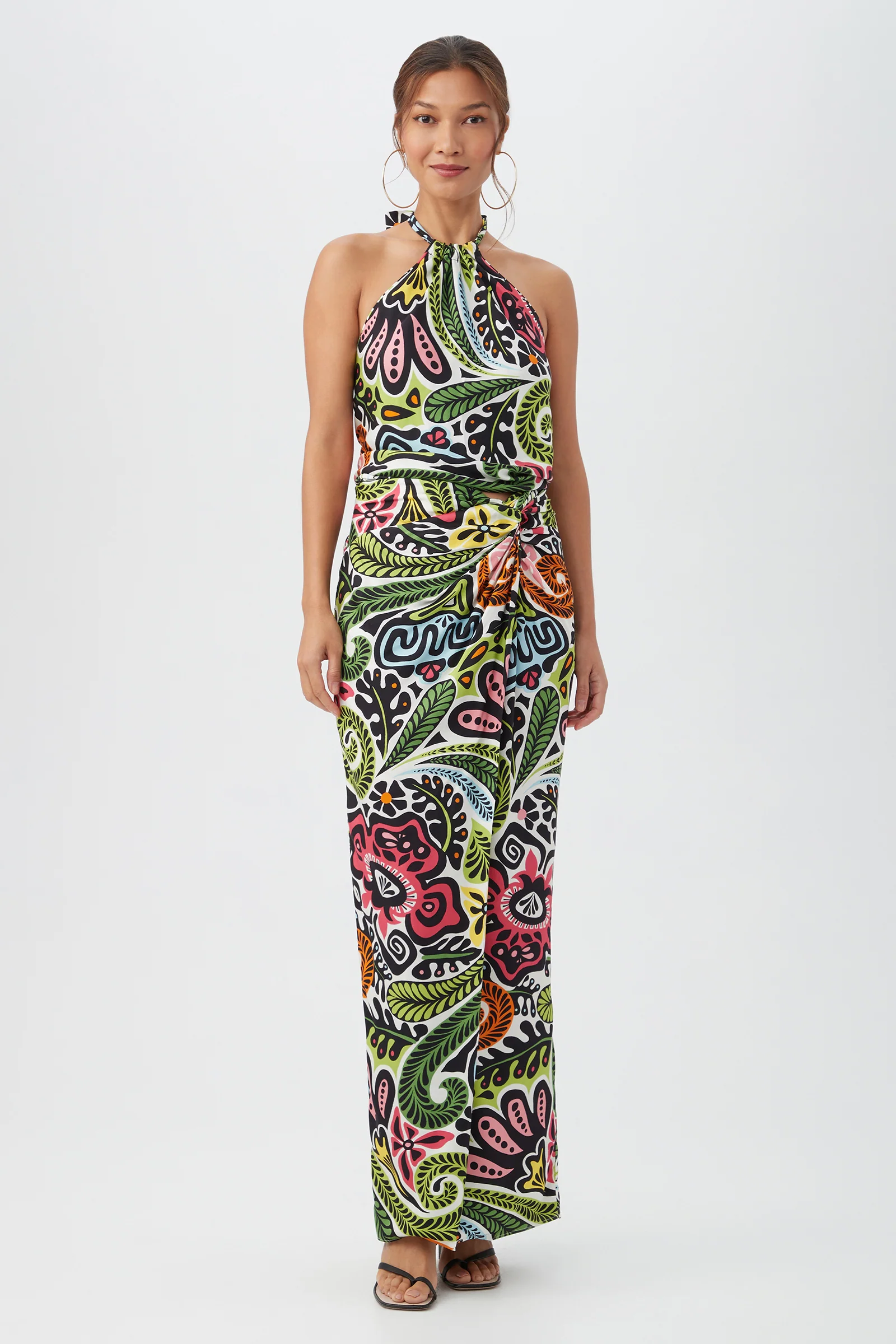 Alodia Tie-Front Maxi Skirt - Cheeky Tiki - Image 3