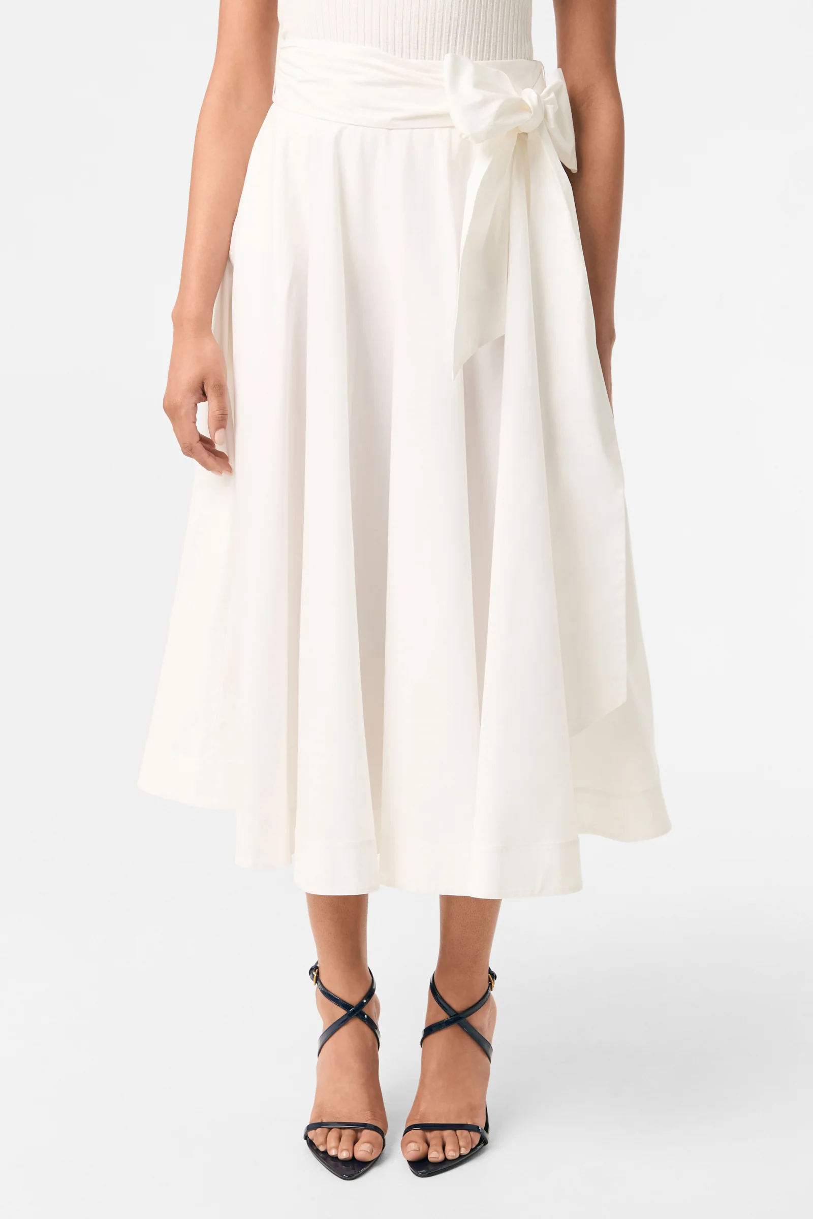 Amano Bow-Tie Midi Skirt