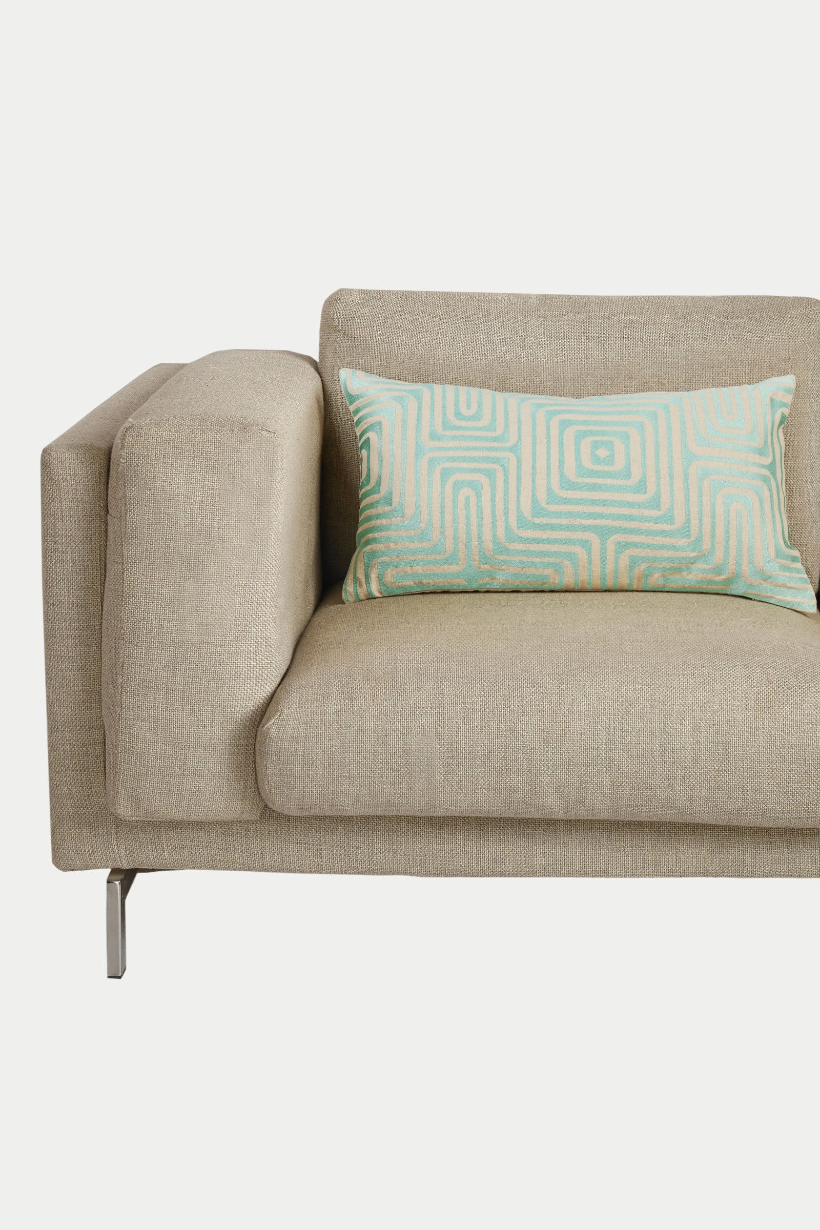 Amazing Maze Embroidered Lumbar Pillow - Image 5