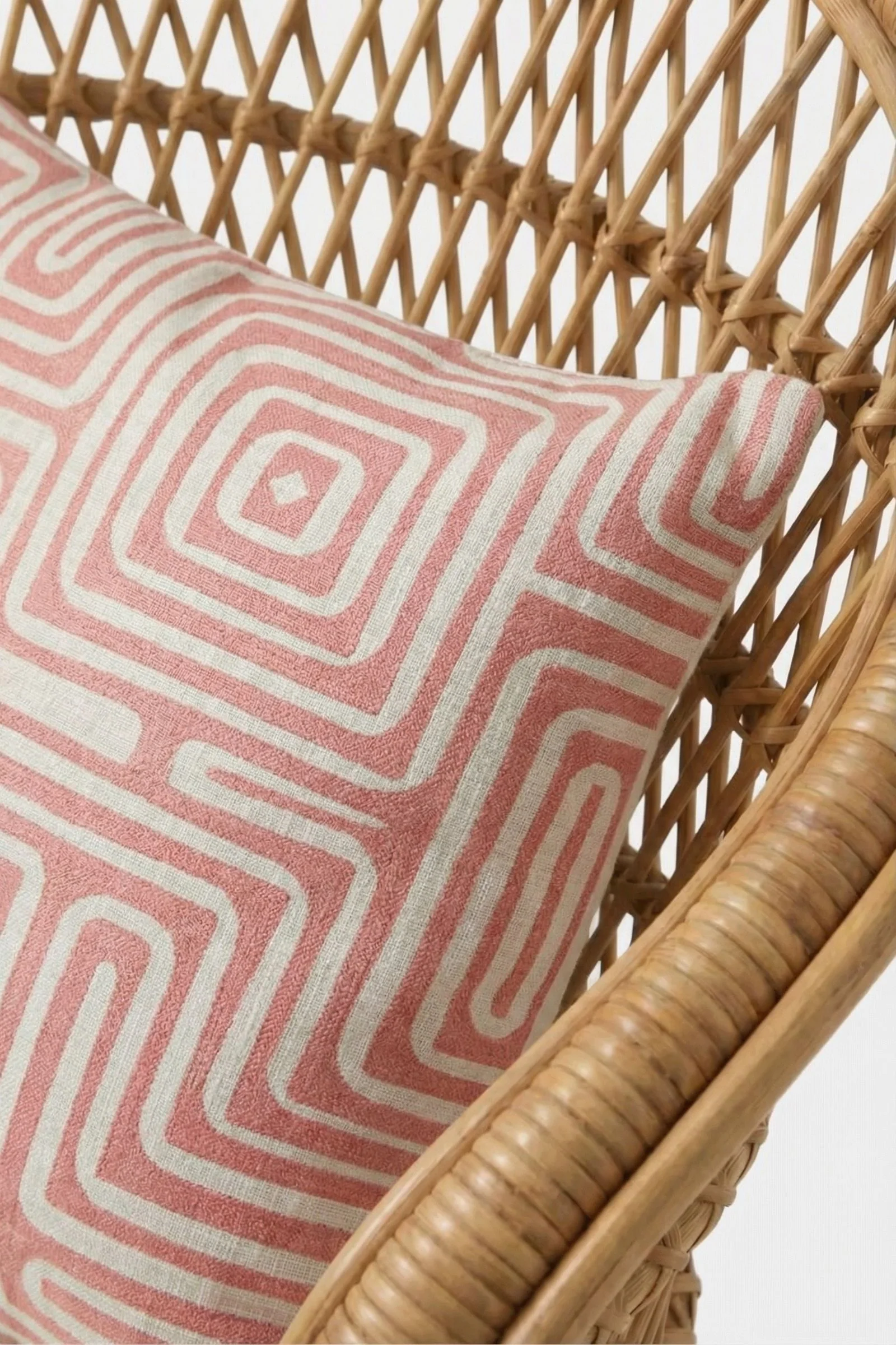 Amazing Maze Embroidered Lumbar Pillow - Image 3