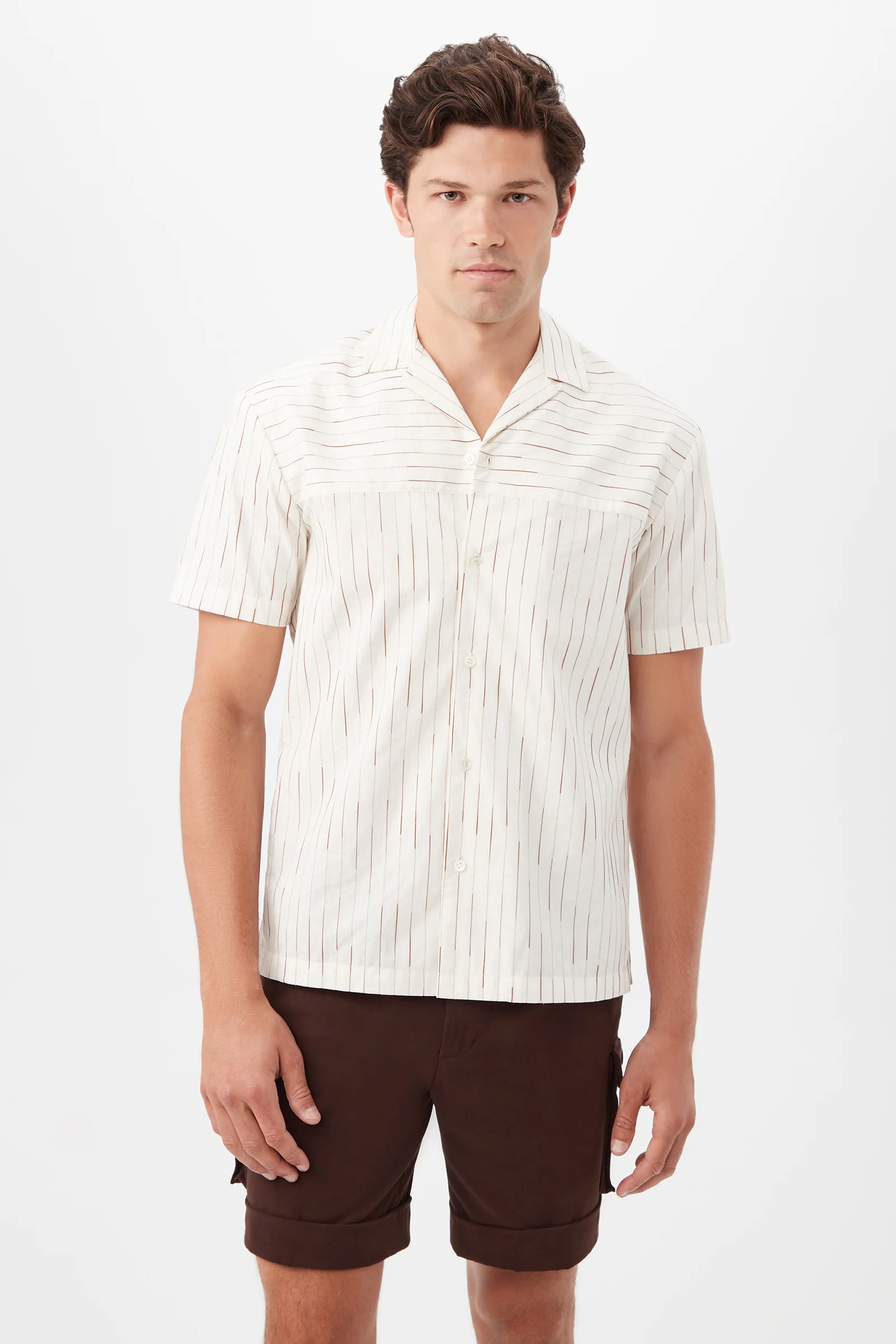 Angelo Short-Sleeve Shirt - Saharan Silk Slub