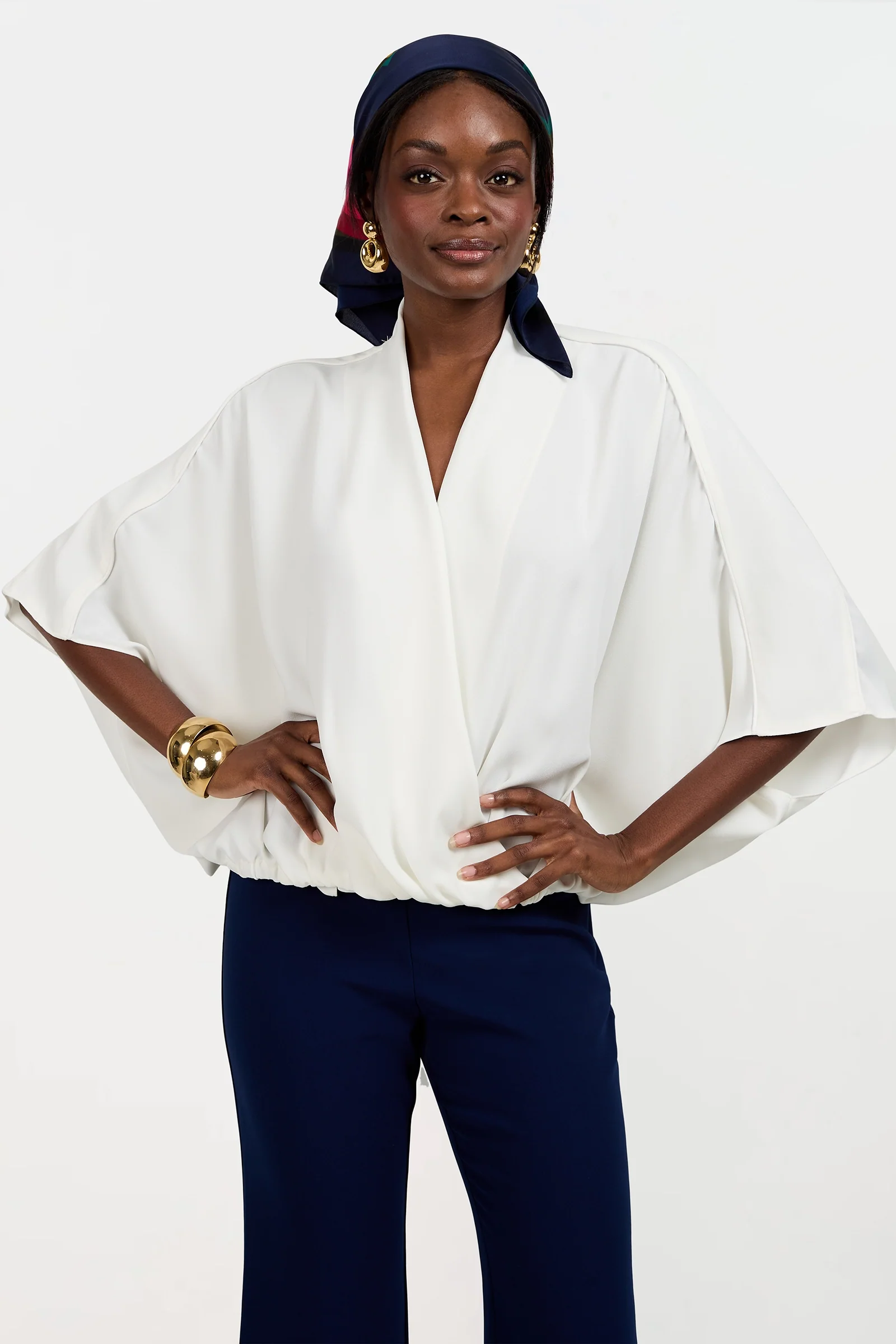 Anora V-Neck Wrap Top - Image 4