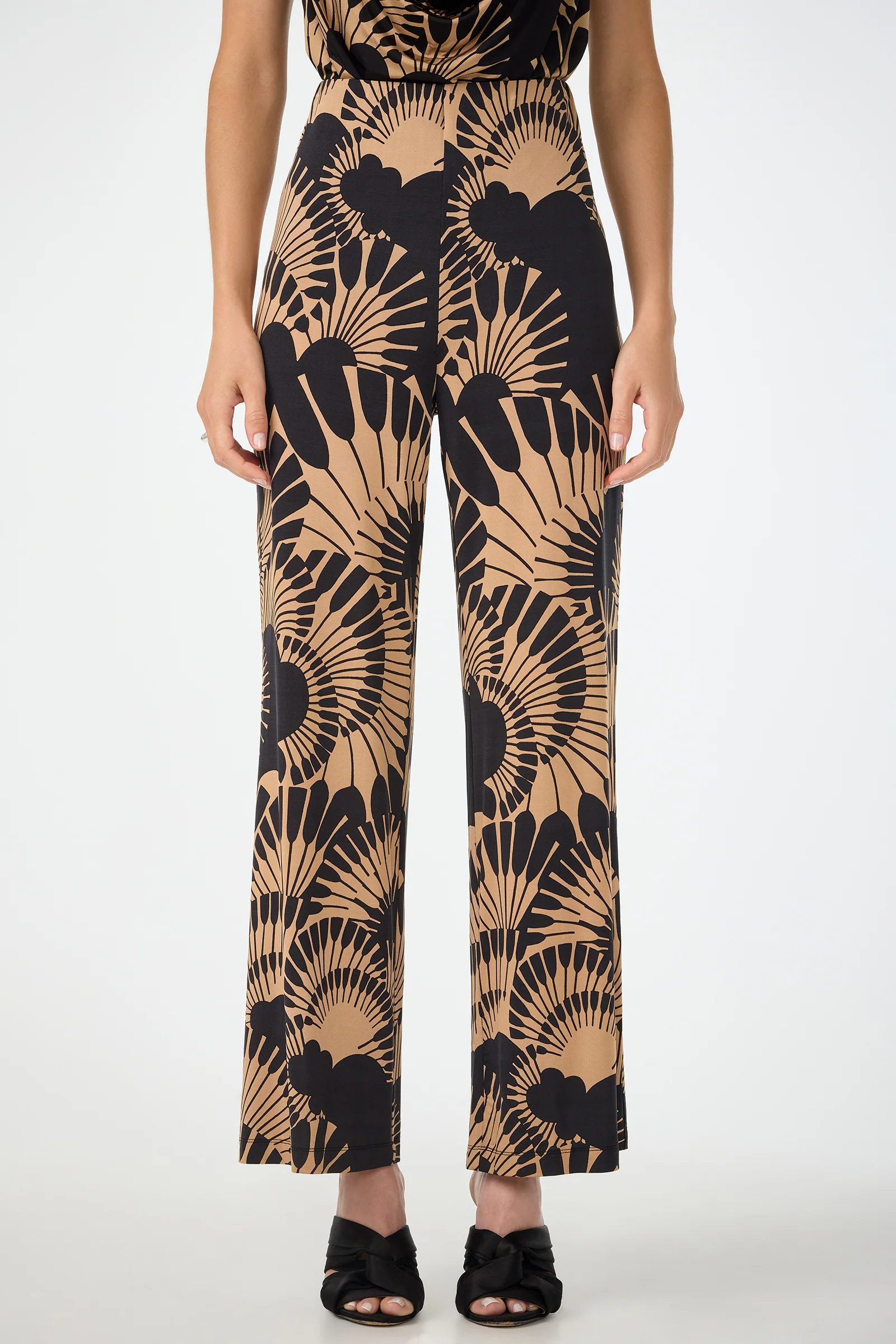 Atoll Wide-Leg Cropped Pant - Juniper Jersey