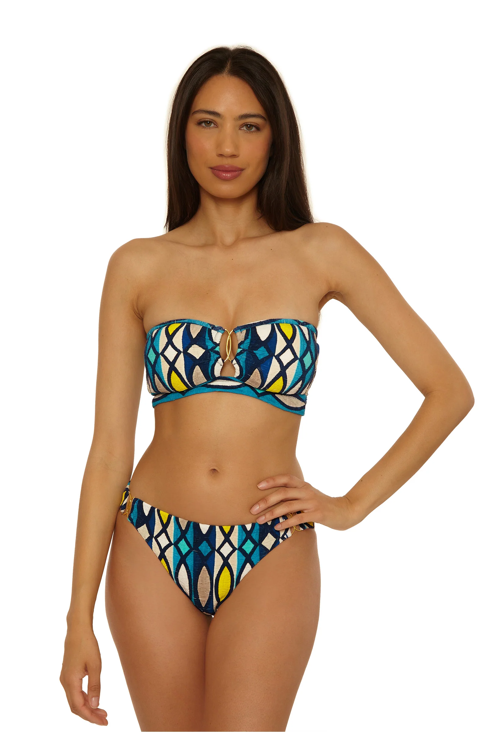 Banded Bandeau Swim Top - Paros - Image 4
