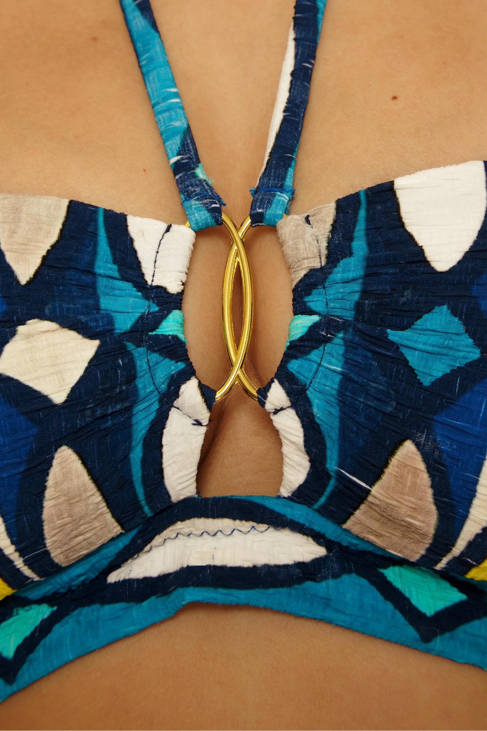 Banded Bandeau Swim Top - Paros - Image 5