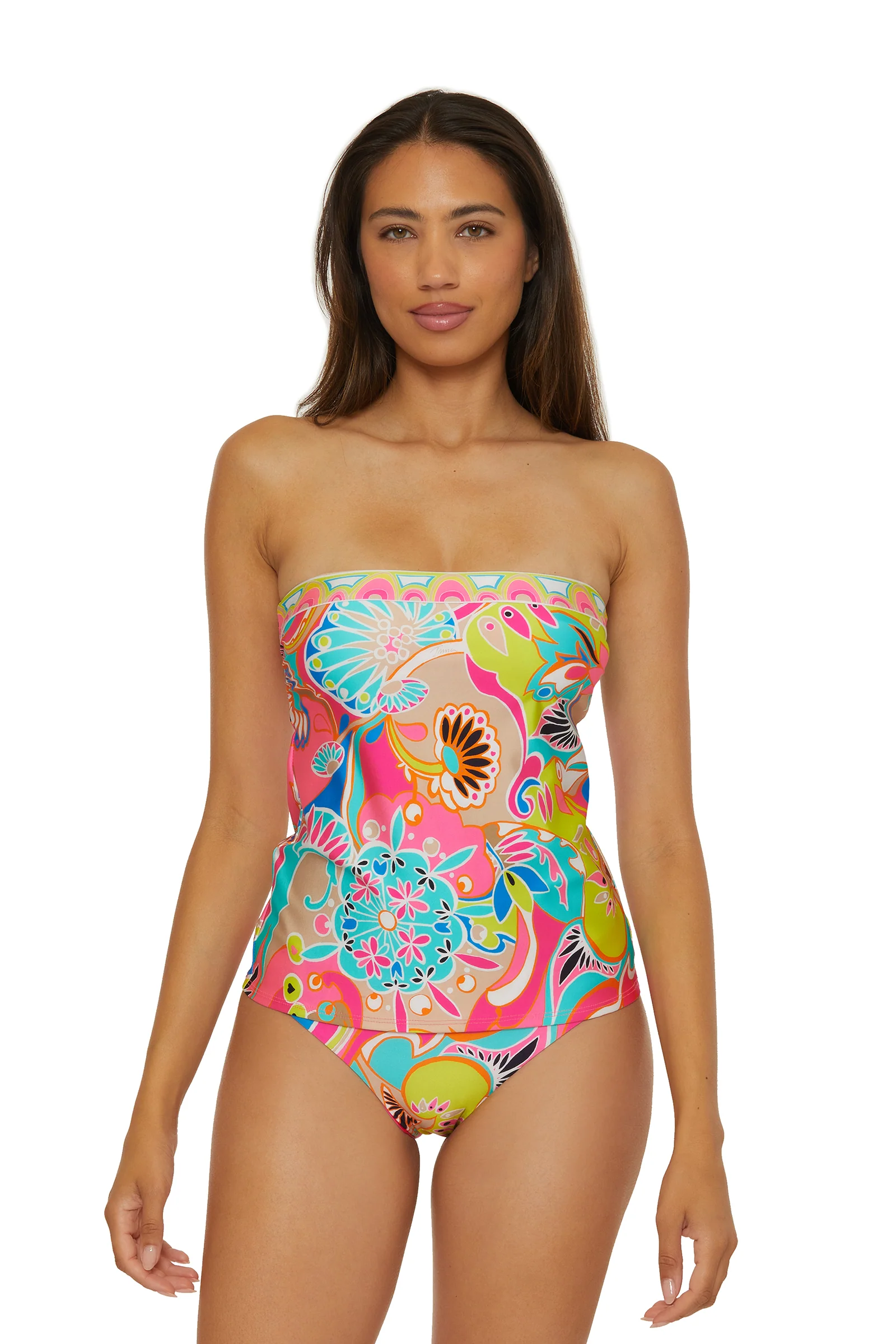 Banded Tankini Swim Top - Venus