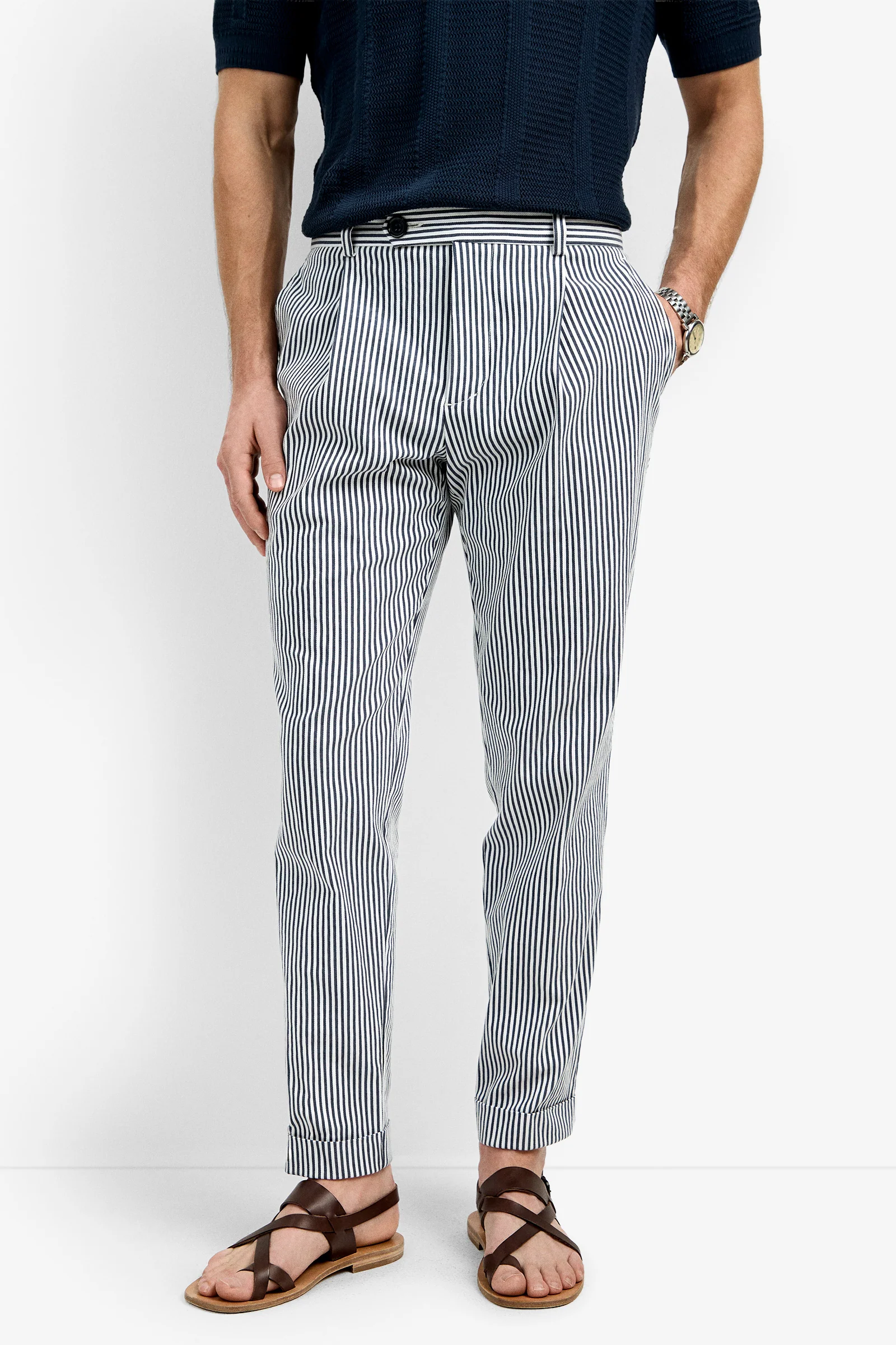 Beale Pleated Trouser - Image 7