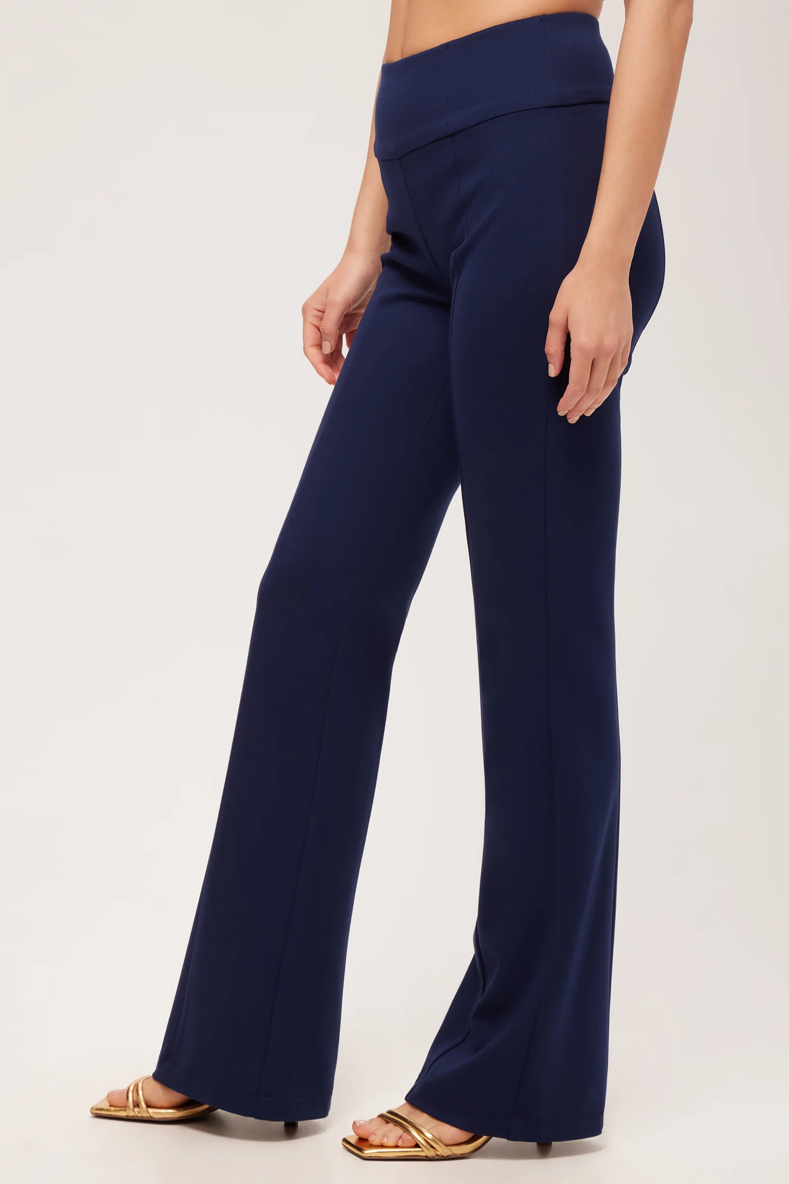 Becker High-Waist Flared Pant - Cozy Ponte - Image 3