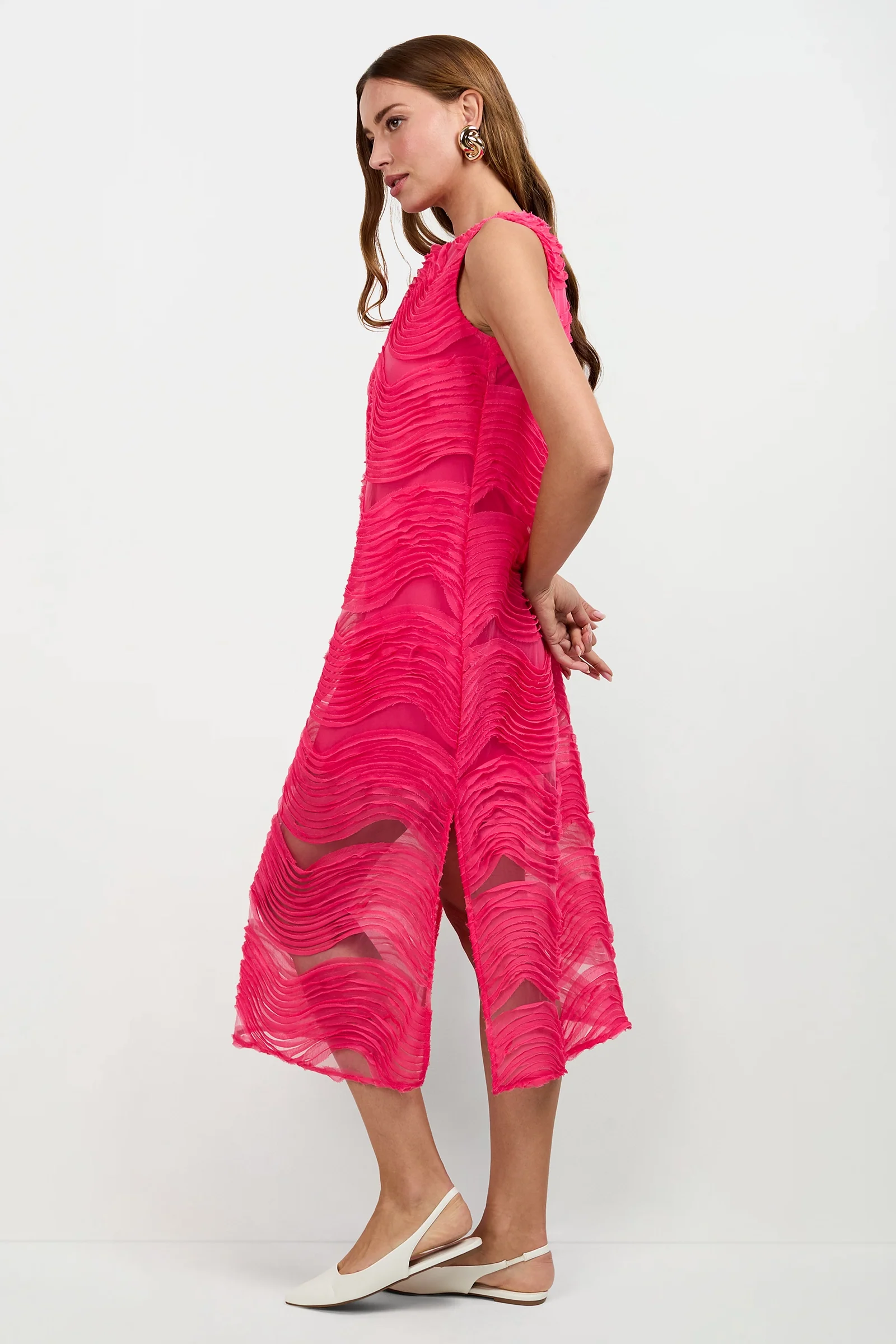 Belisama Organza Midi Dress - Image 4