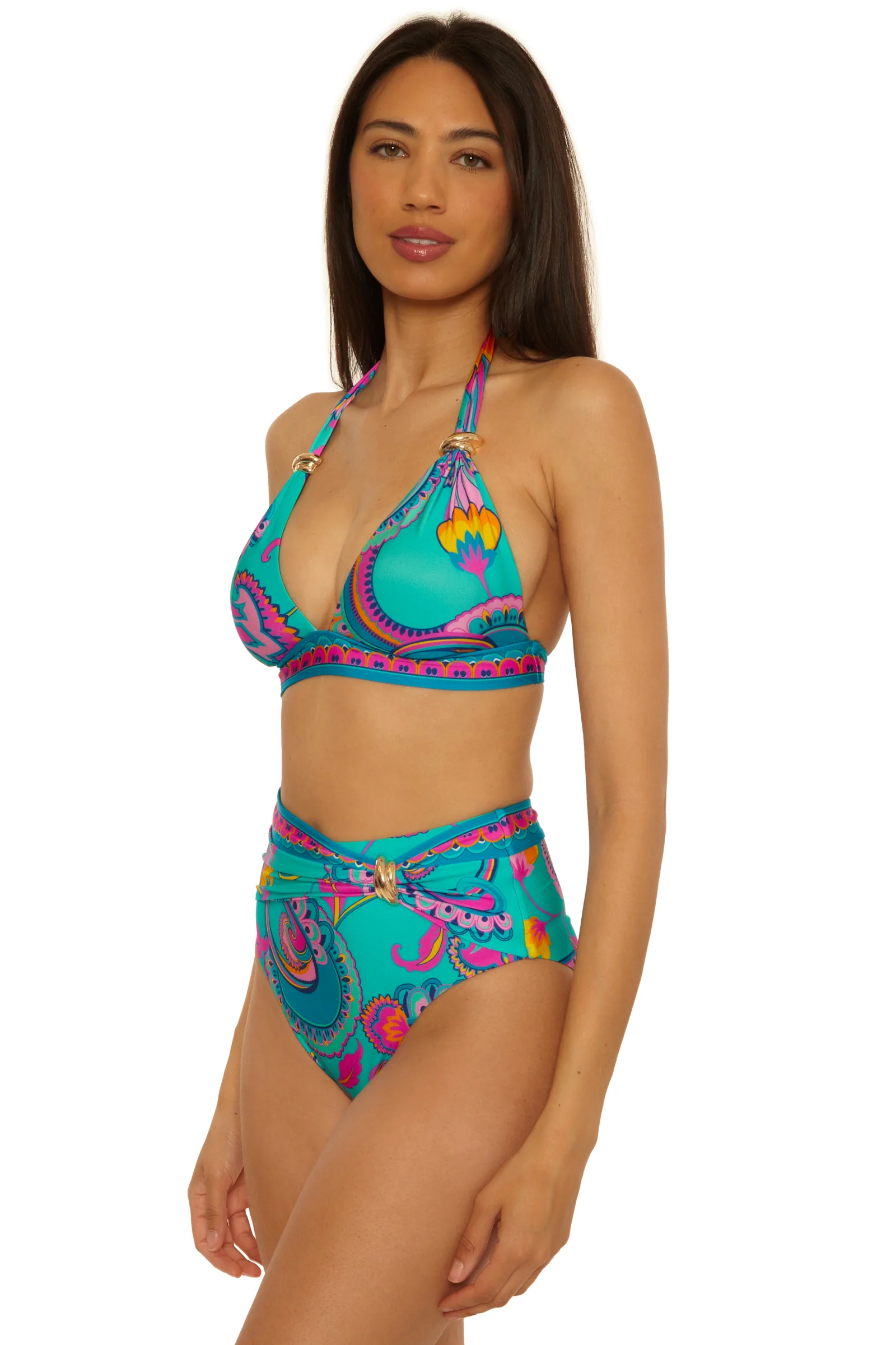 Belted High-Waist Bottom - Mykonos - Image 3