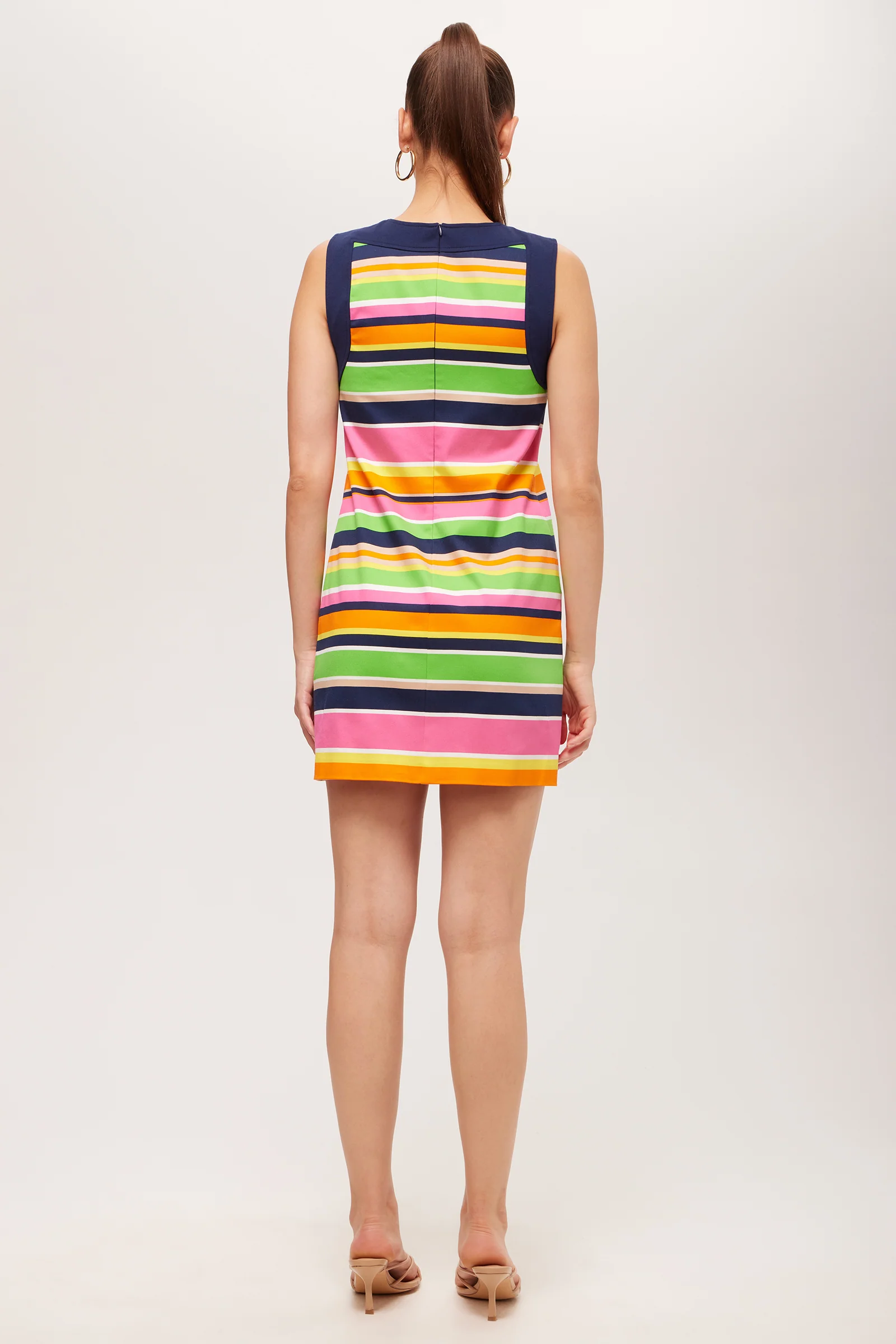 Bev Sleeveless Cutout Dress - Splash Stripe - Image 3