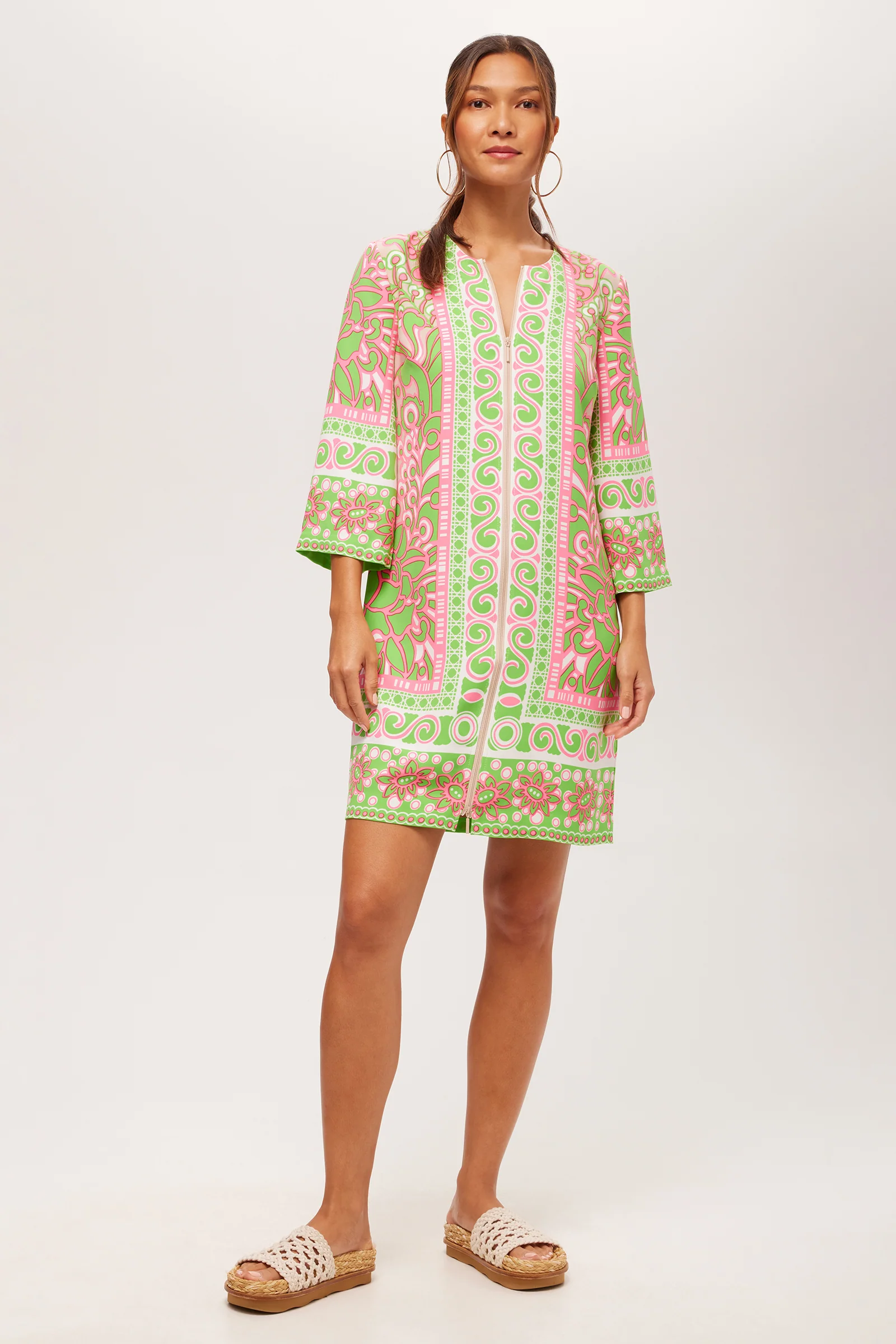 Botanical Zip Dress - Petra Floral