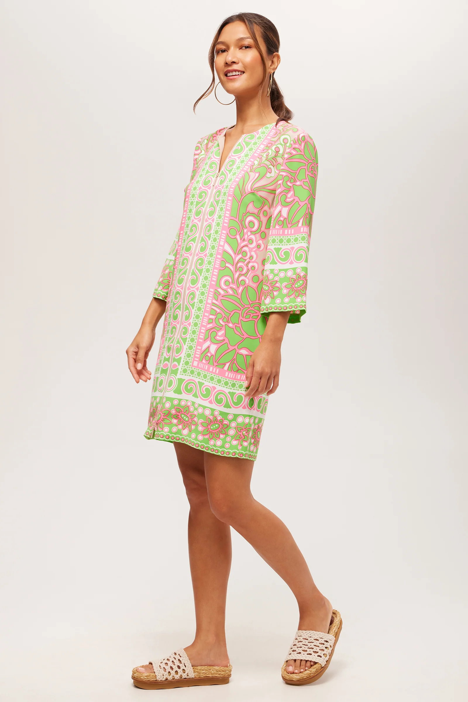 Botanical Zip Dress - Petra Floral - Image 2
