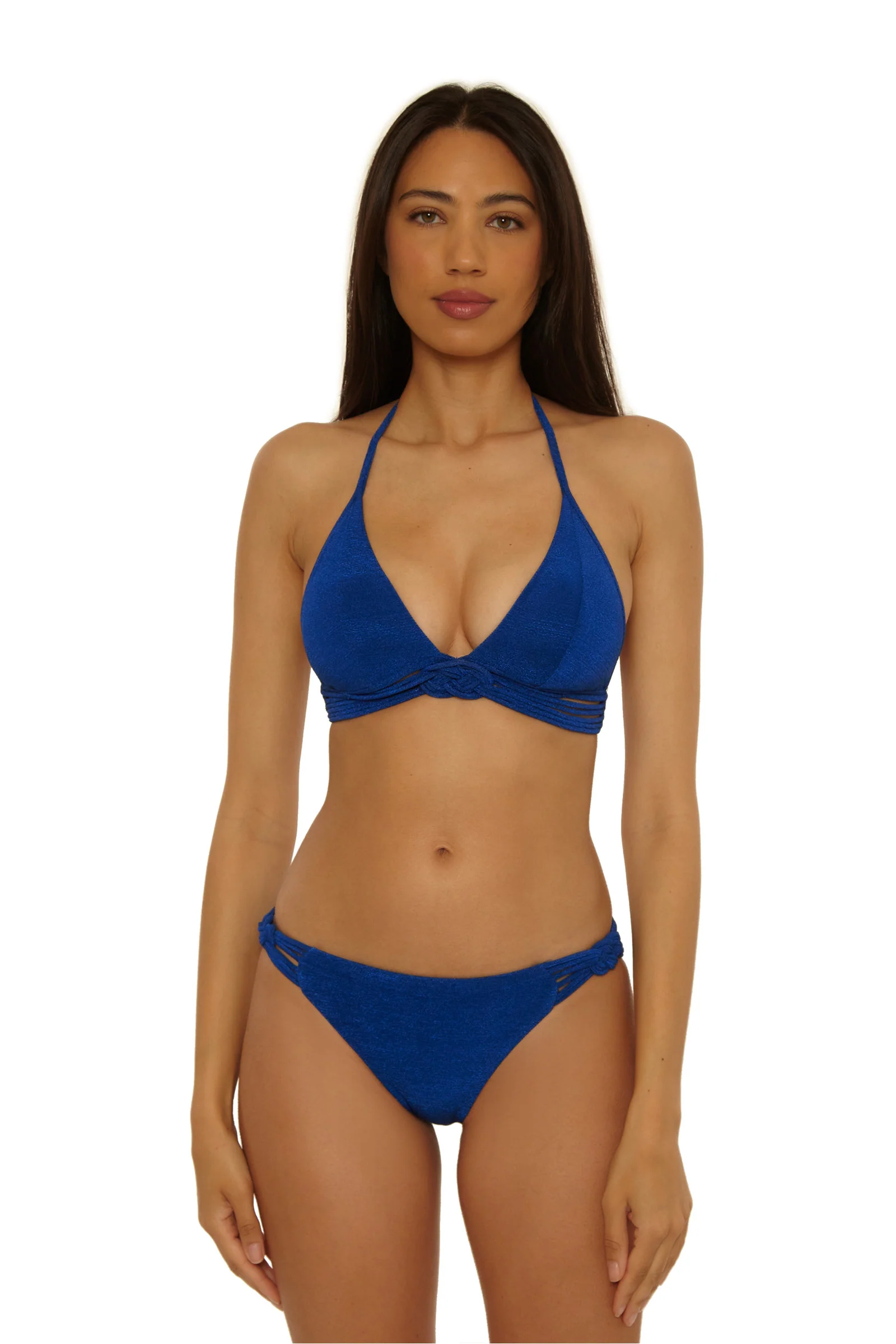 Braided Halter Swim Top - Crete Crepe