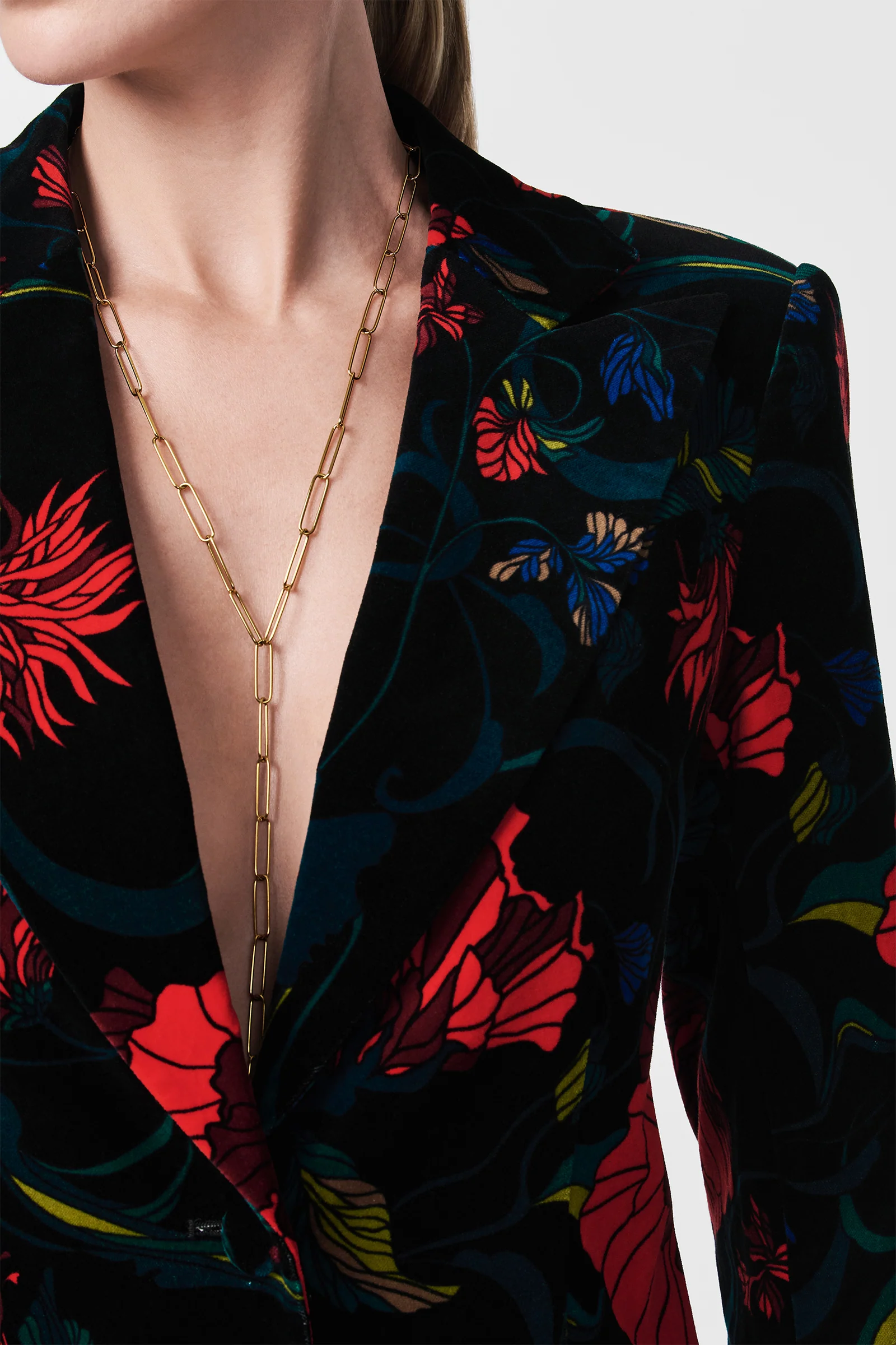 Broadway Printed Velvet Jacket - Image 5