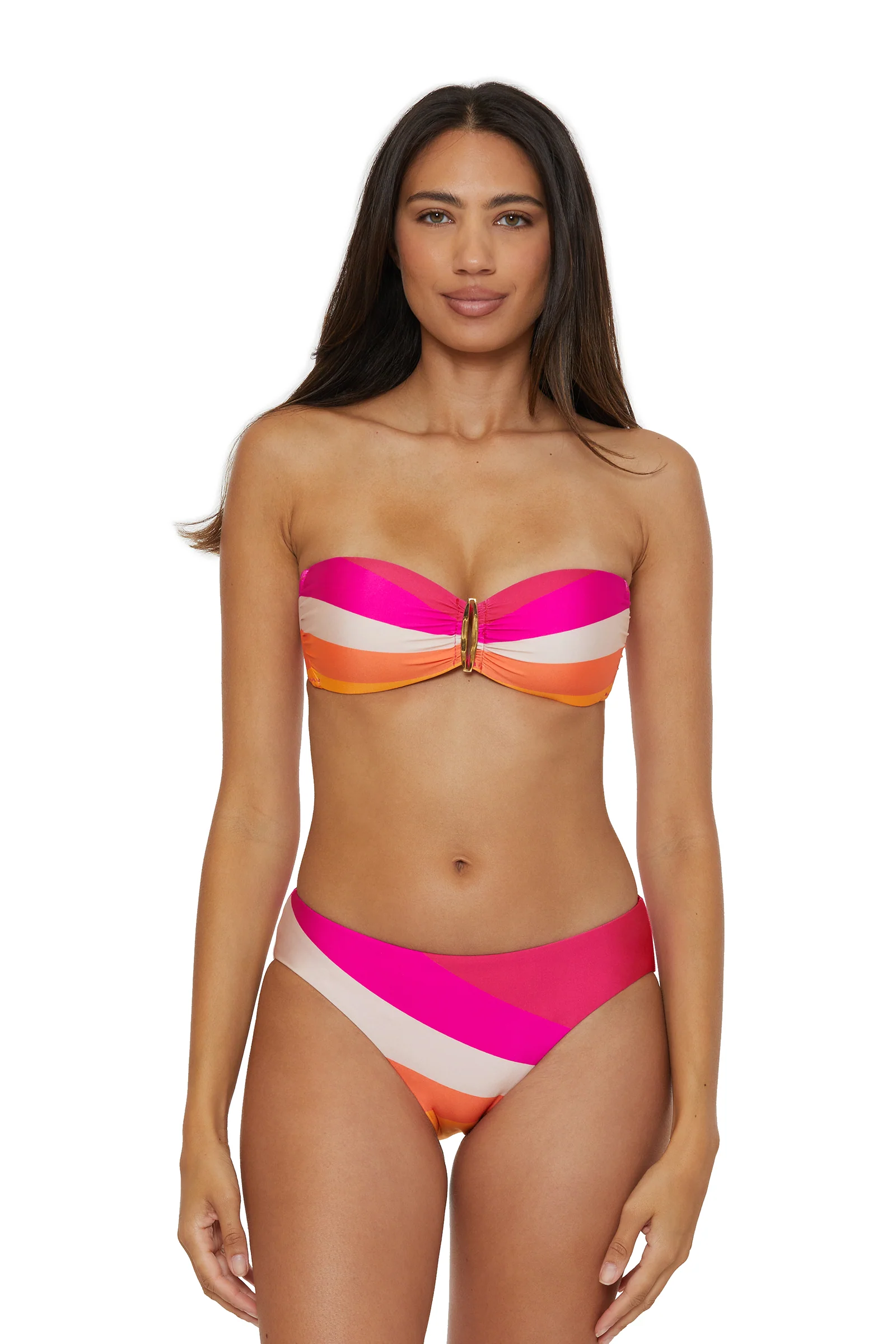 Buckle Bandeau Swim Top - Sunburst - Image 4