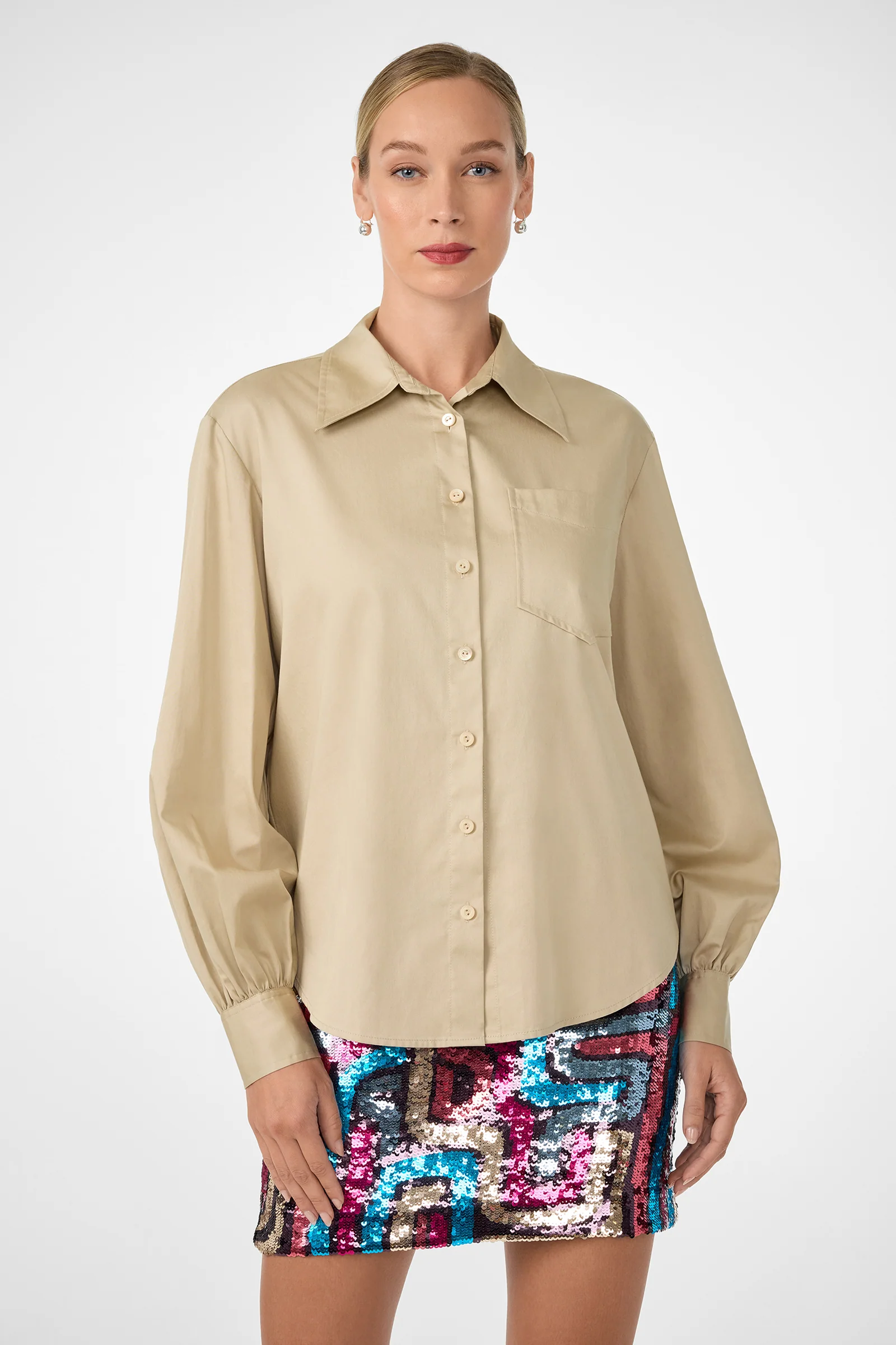 Burle Button-Back Shirt