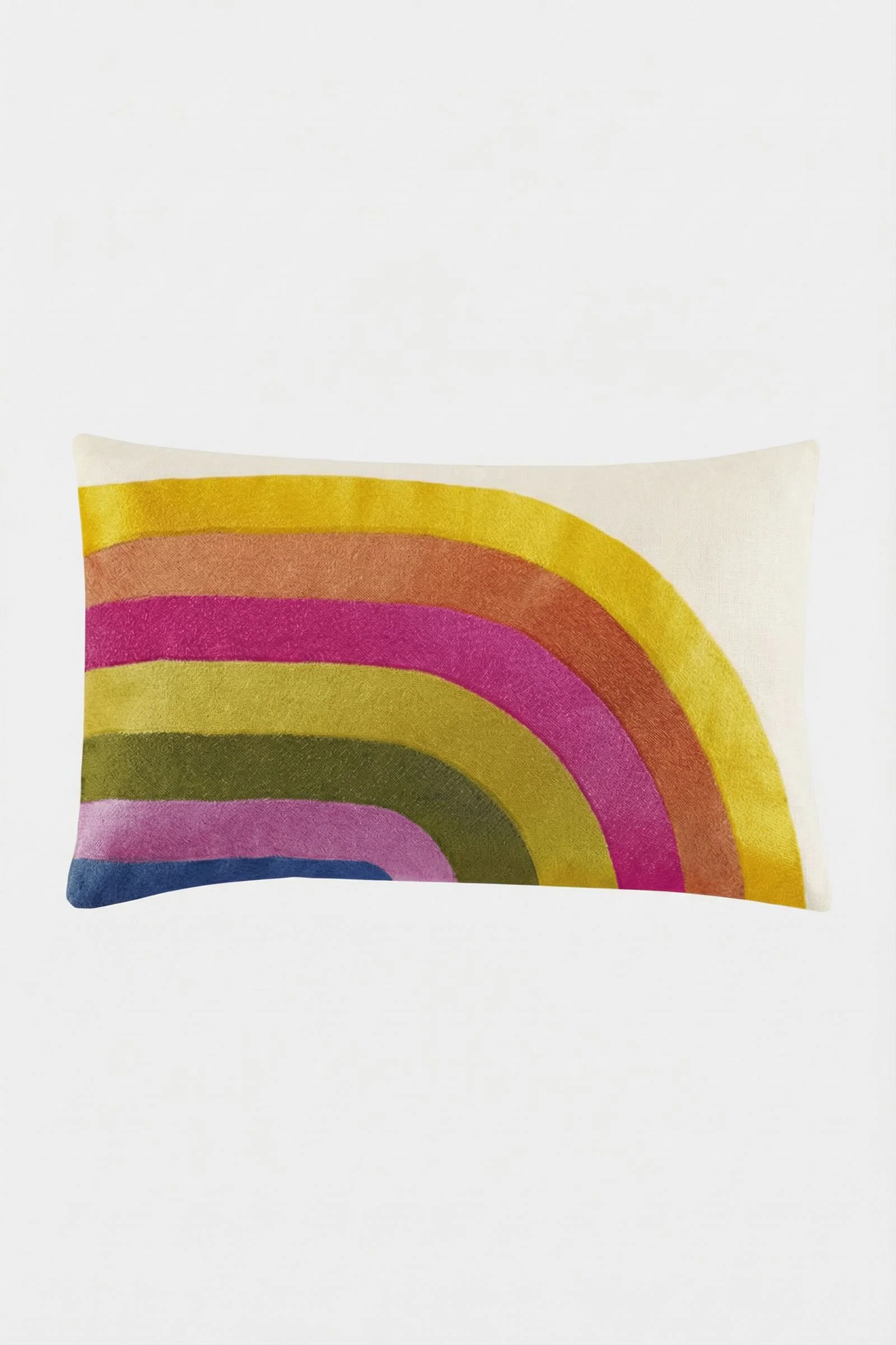 Calistoga Embroidered Lumbar Pillow