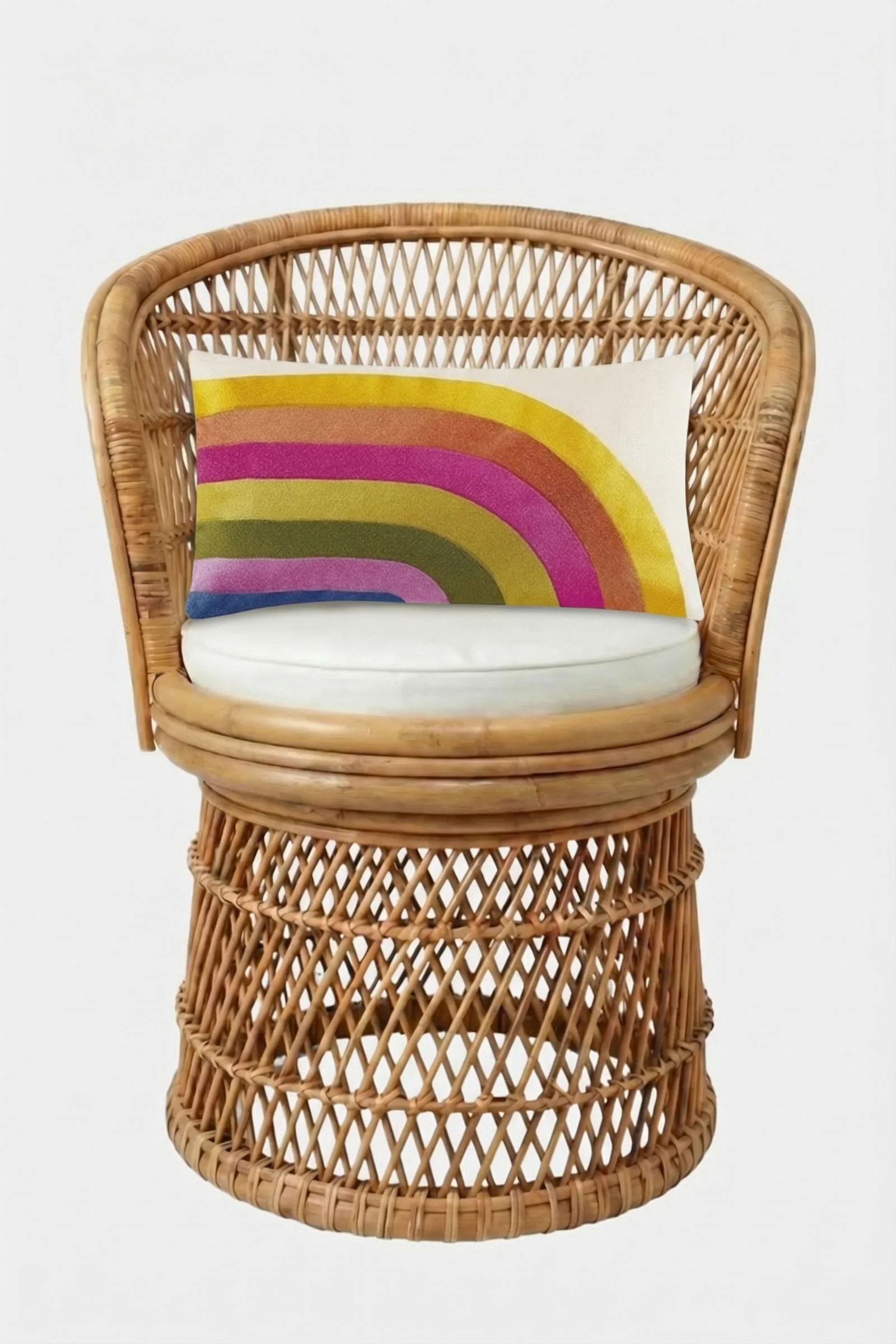 Calistoga Embroidered Lumbar Pillow - Image 2