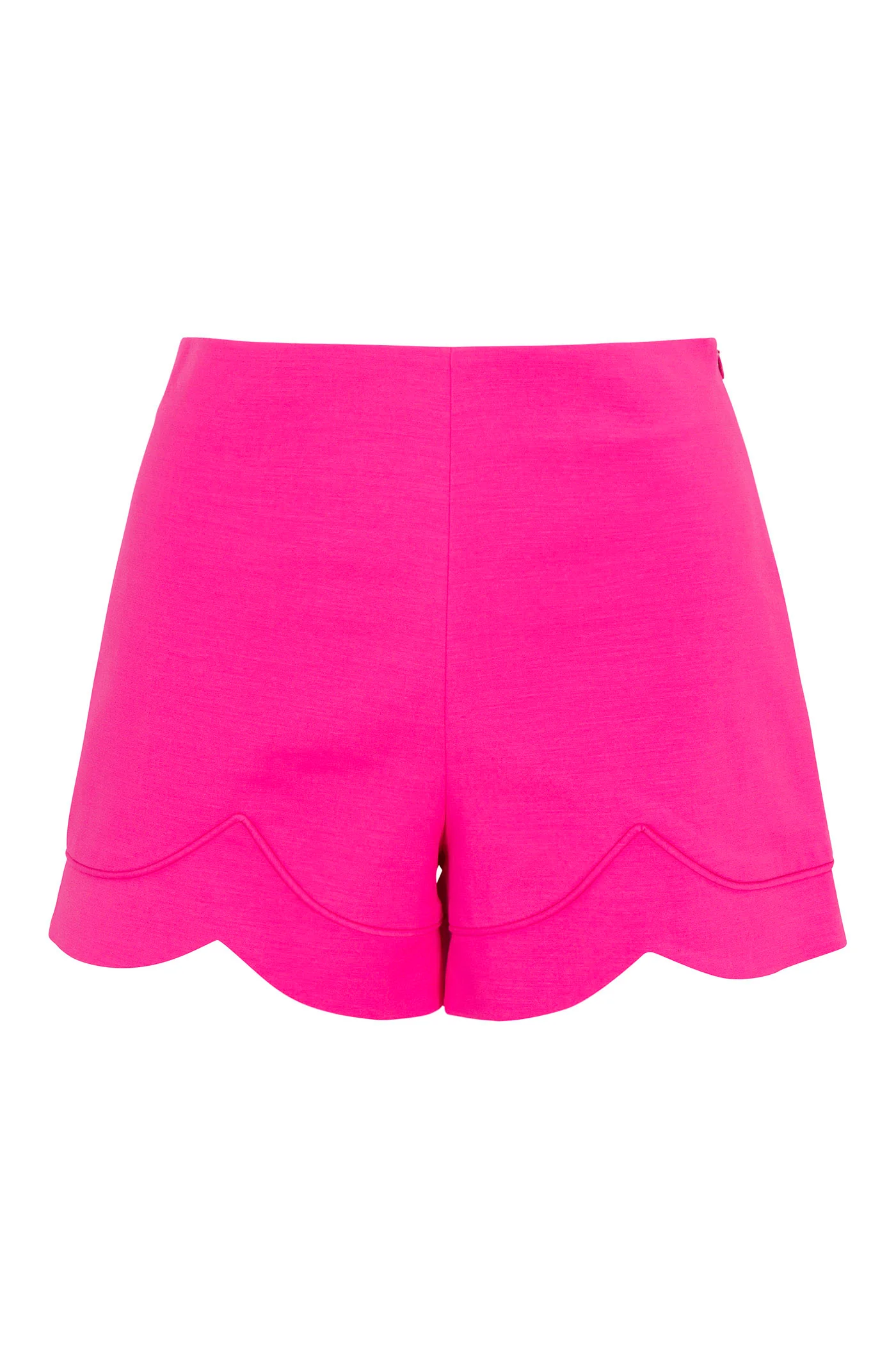 Centre Scallop-Hem Short - Solid Suiting - Image 6