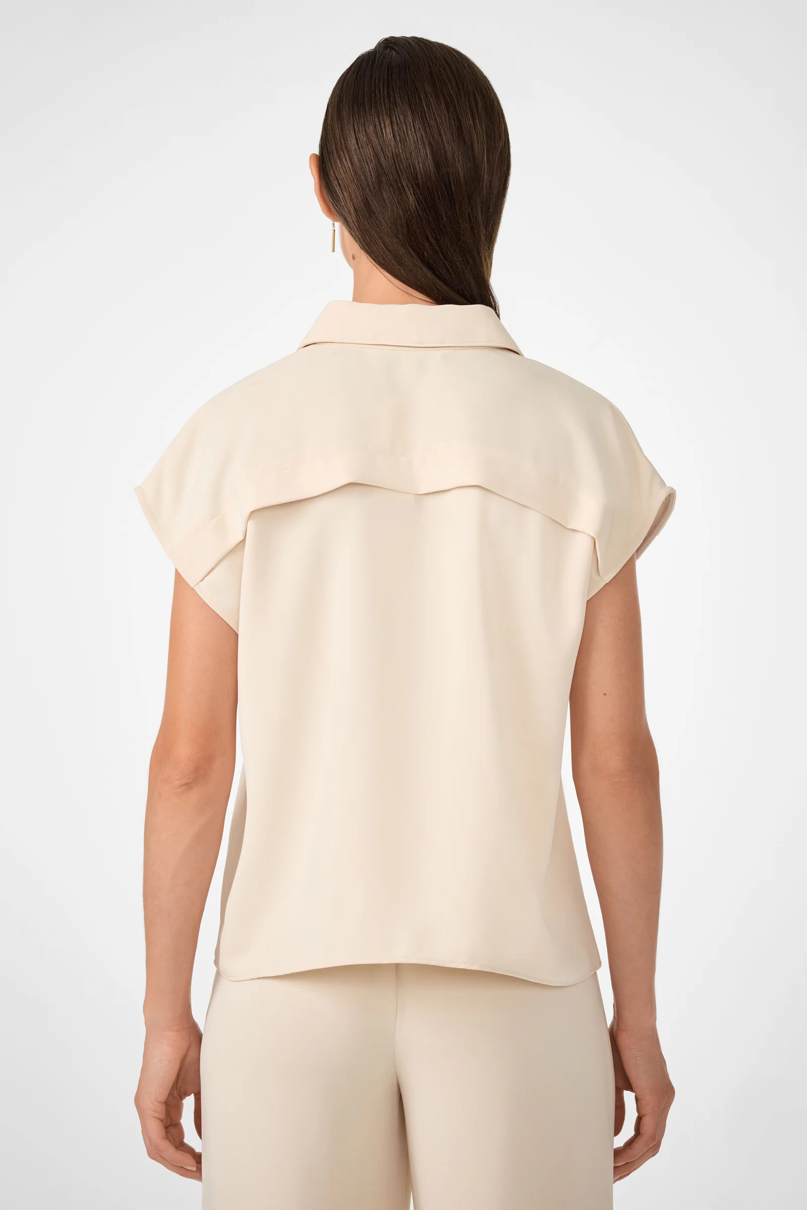 Cheri Pleated Button-Front Top - Image 4