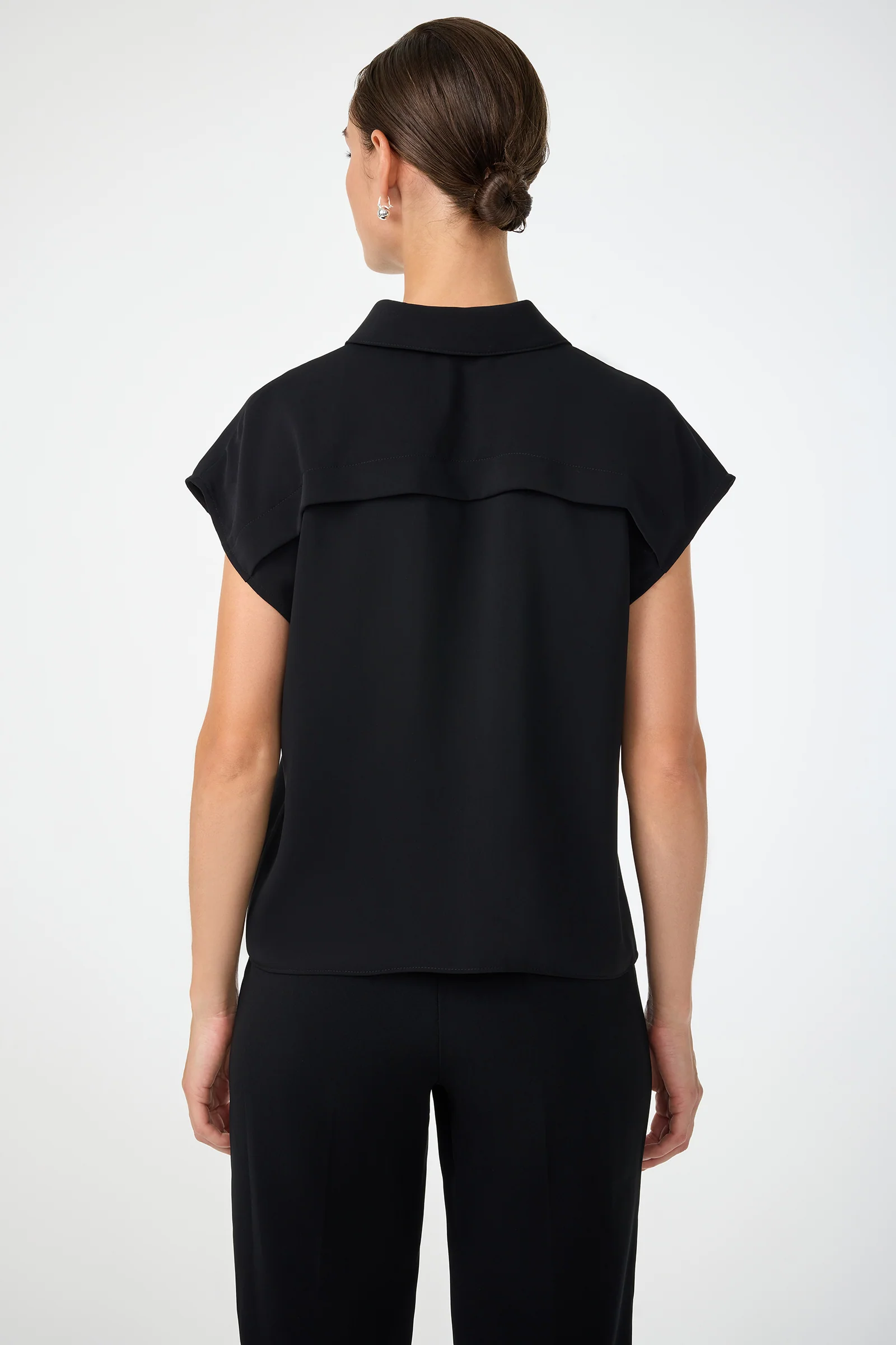 Cheri Pleated Button-Front Top - Image 4