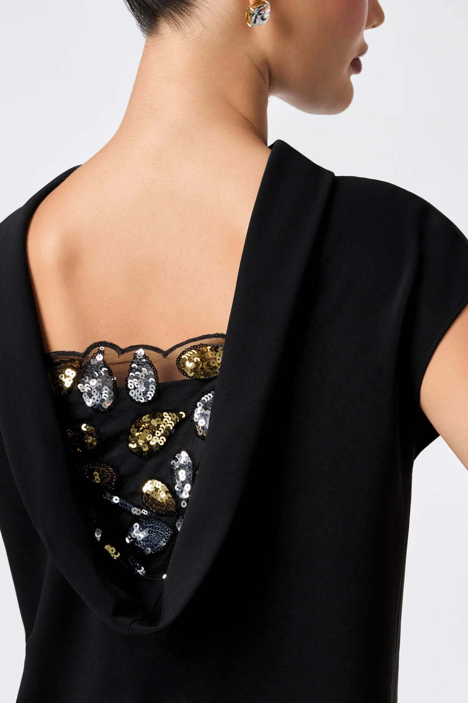 Chorus Drape Back Dress - Image 5
