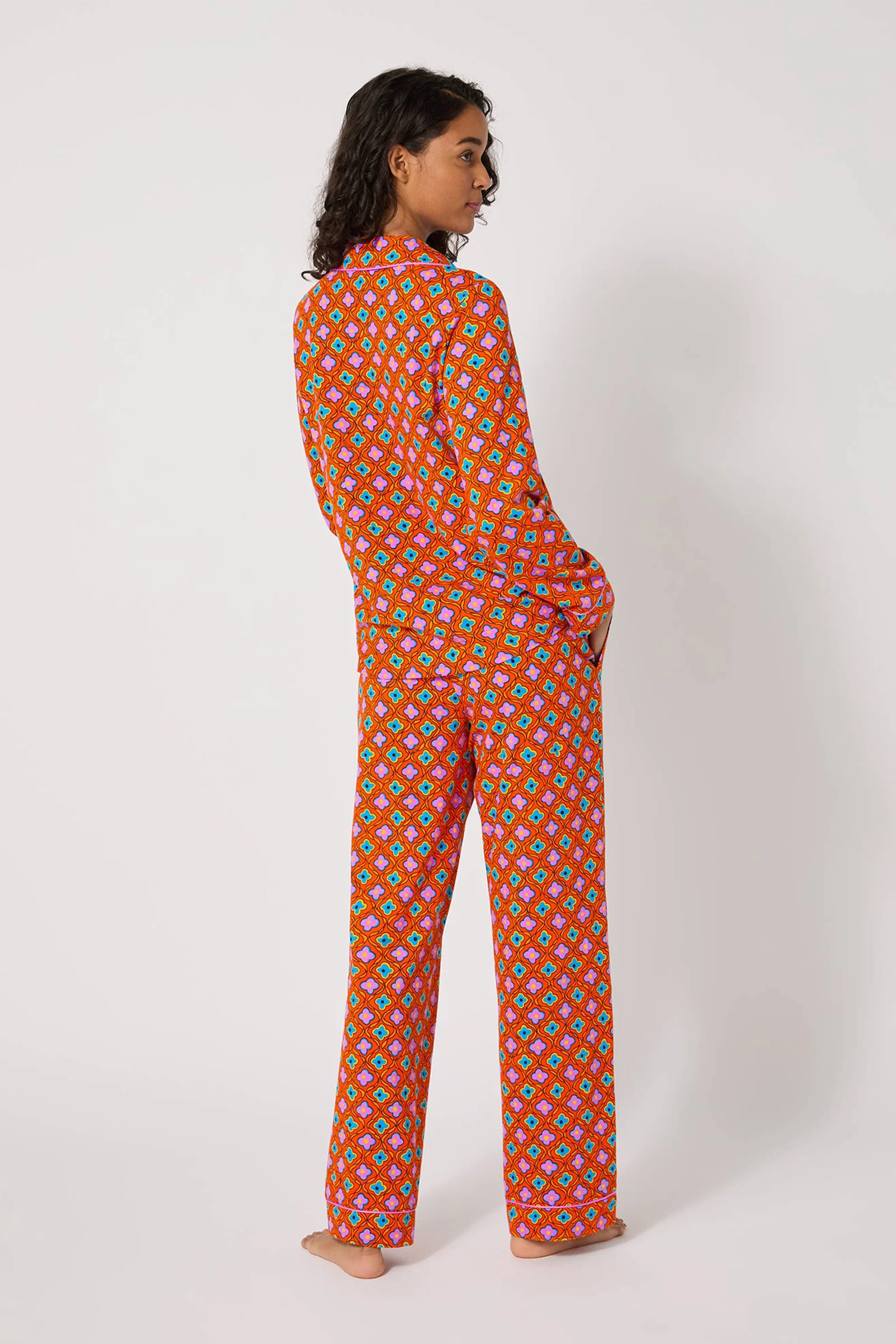 Classic PJ Set - Daisy Foulard - Image 3