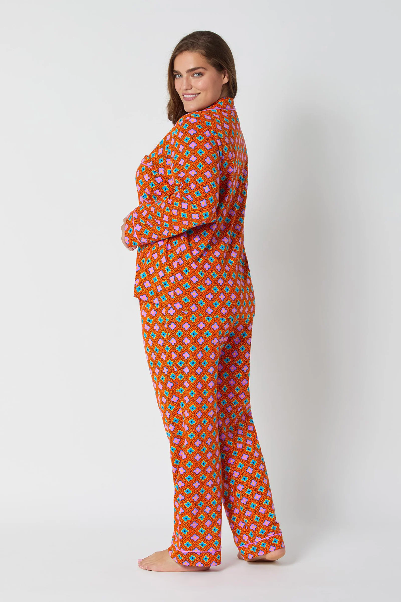 Classic PJ Set - Daisy Foulard - Image 5