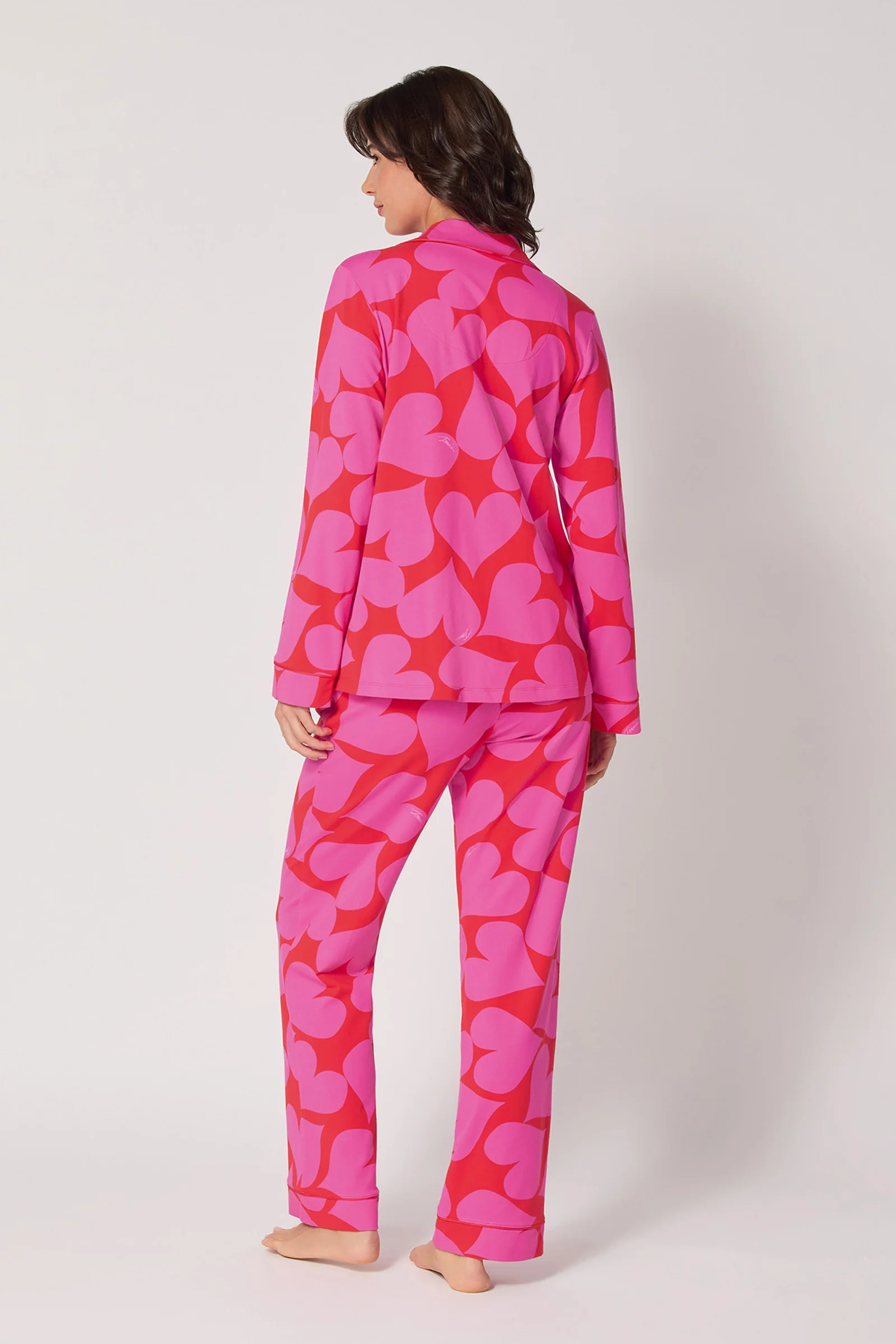 Classic PJ Set - Hearts - Image 3