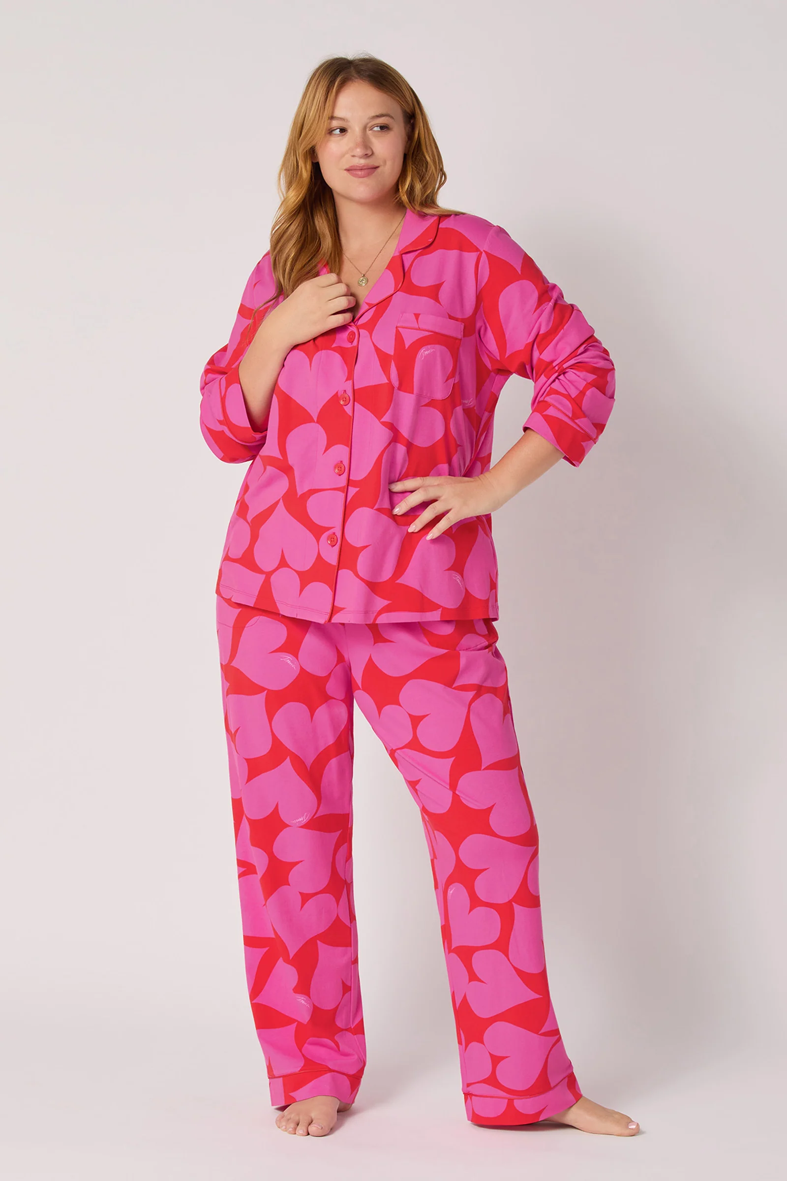 Classic PJ Set - Hearts - Image 5