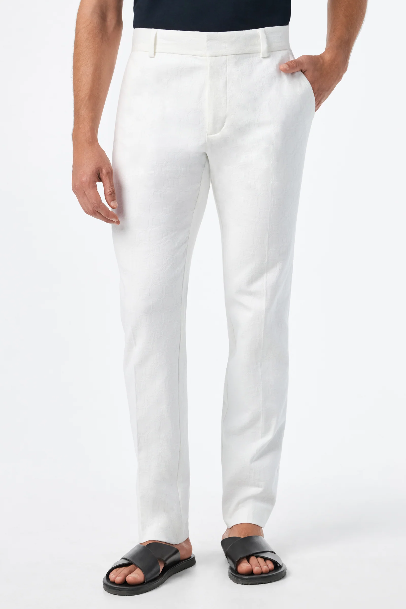 Clyde Slim Trouser - Stretch Herringbone - Image 5