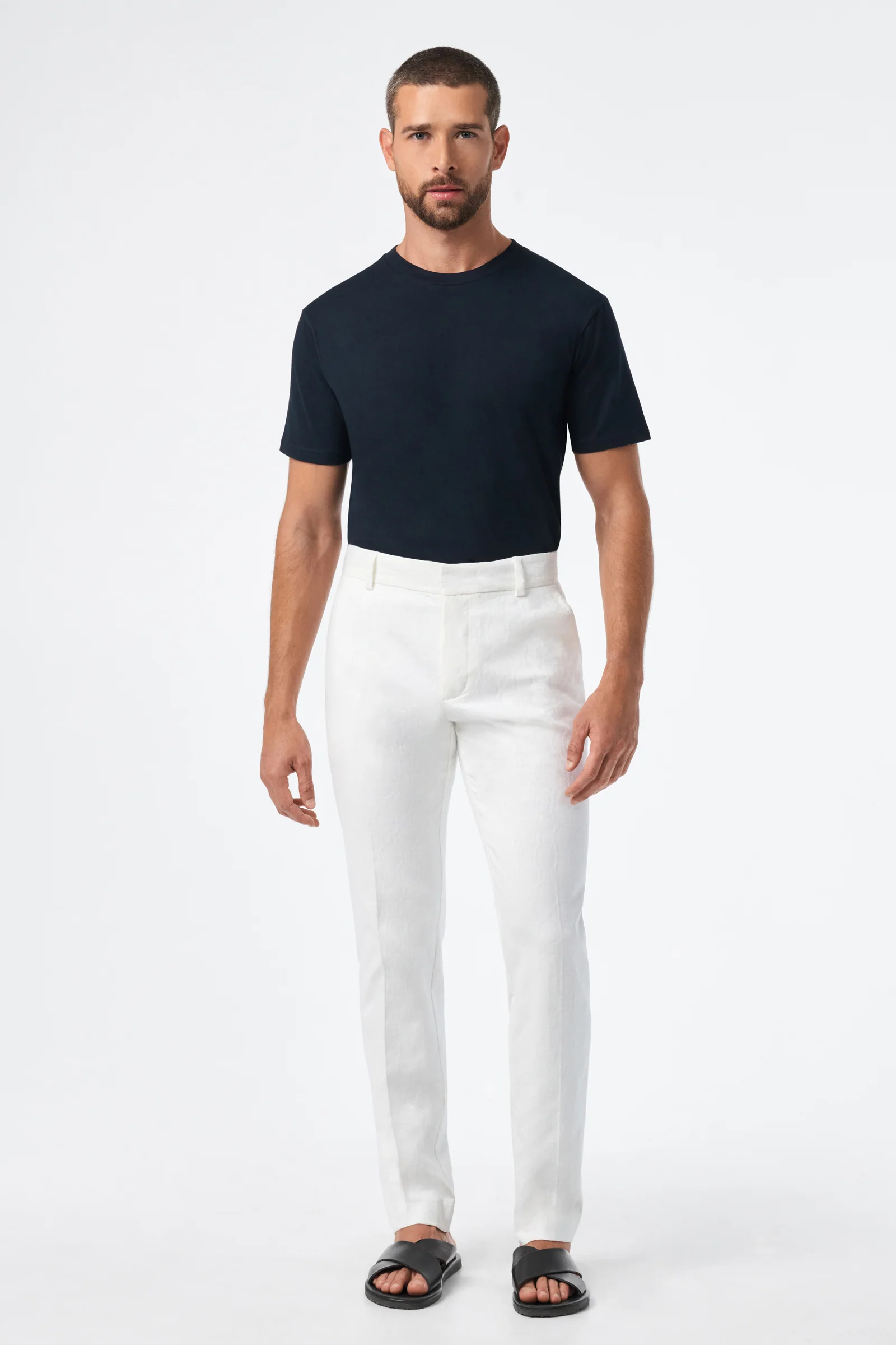 Clyde Slim Trouser - Stretch Herringbone - Image 6