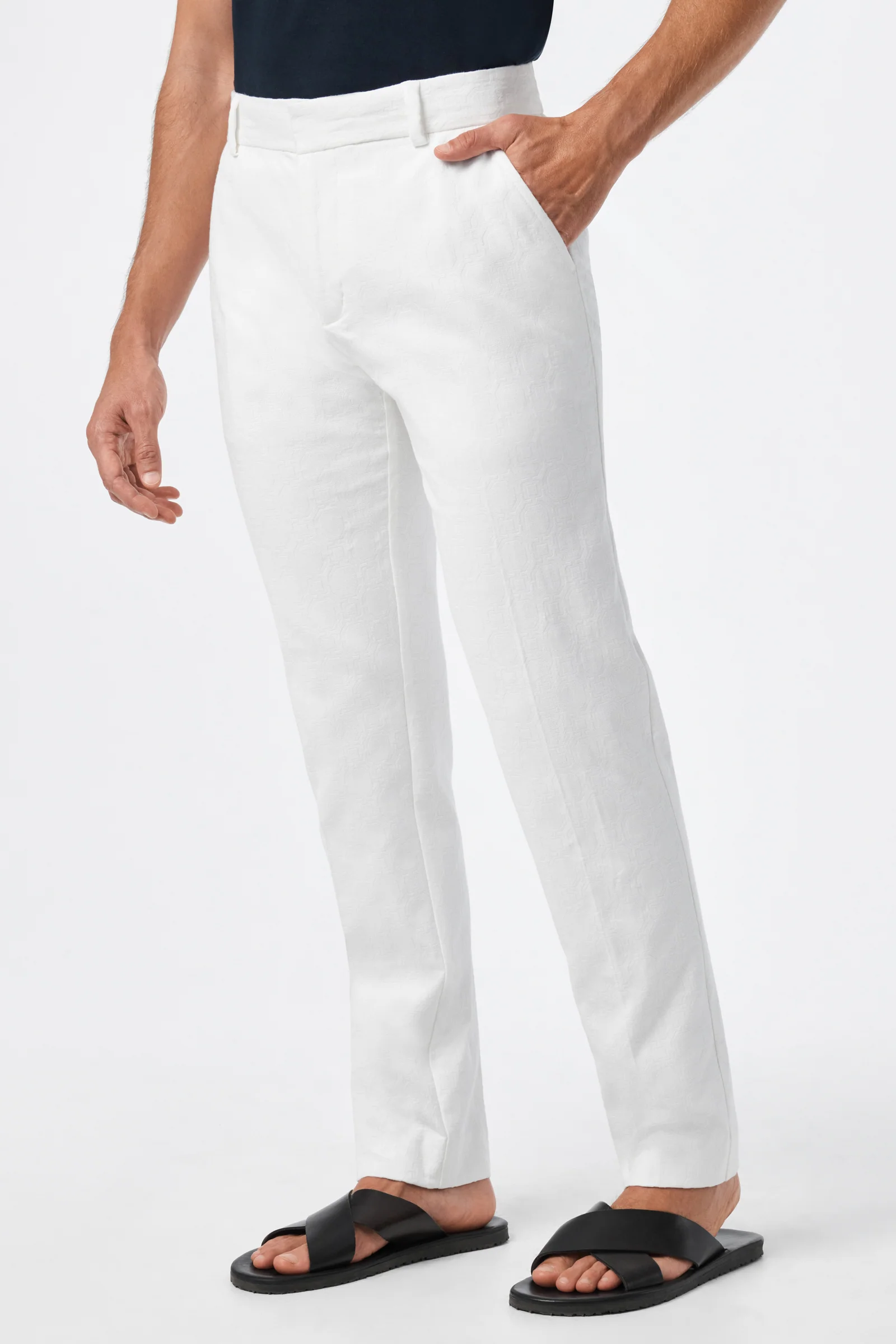 Clyde Slim Trouser - Stretch Herringbone - Image 7