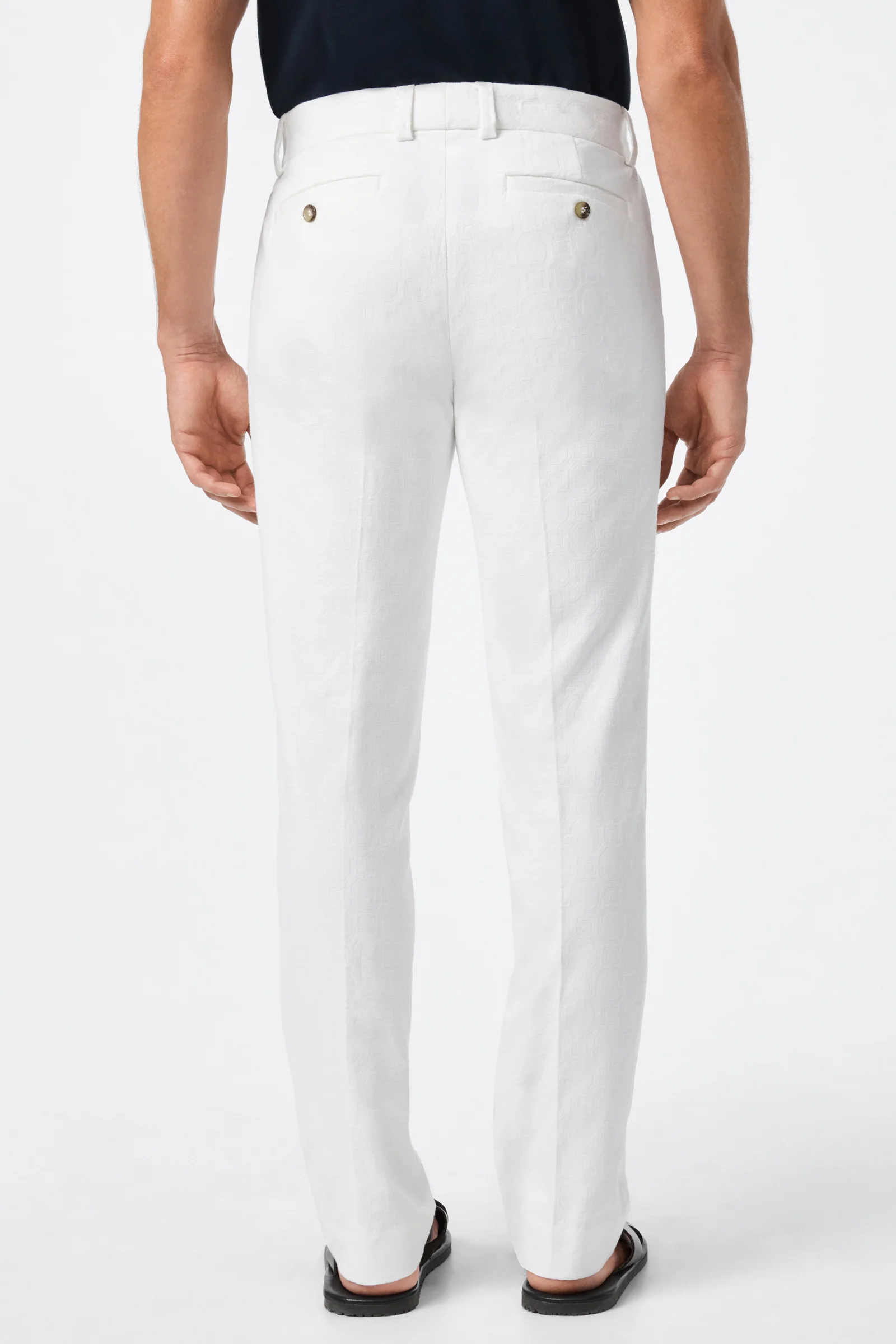 Clyde Slim Trouser - Stretch Herringbone - Image 8