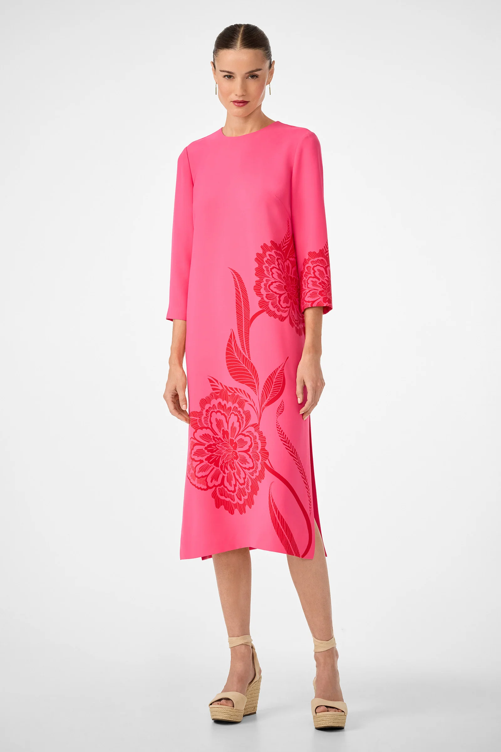 Cointreau 2 3/4 Sleeve Midi Dress - Image 2