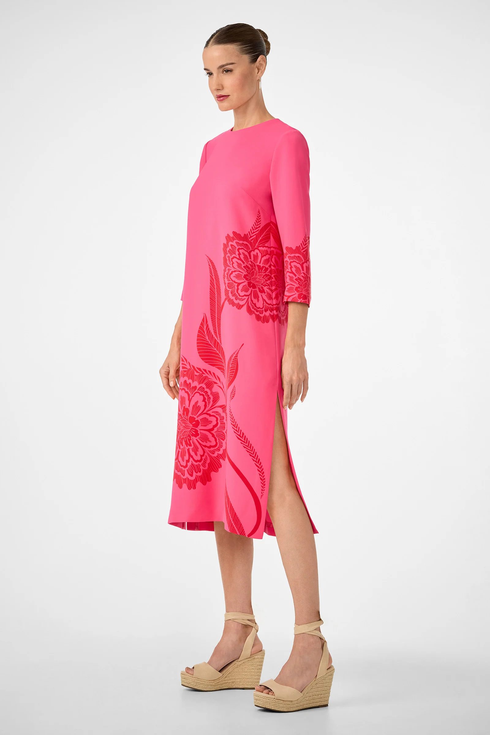 Cointreau 2 3/4 Sleeve Midi Dress - Image 3