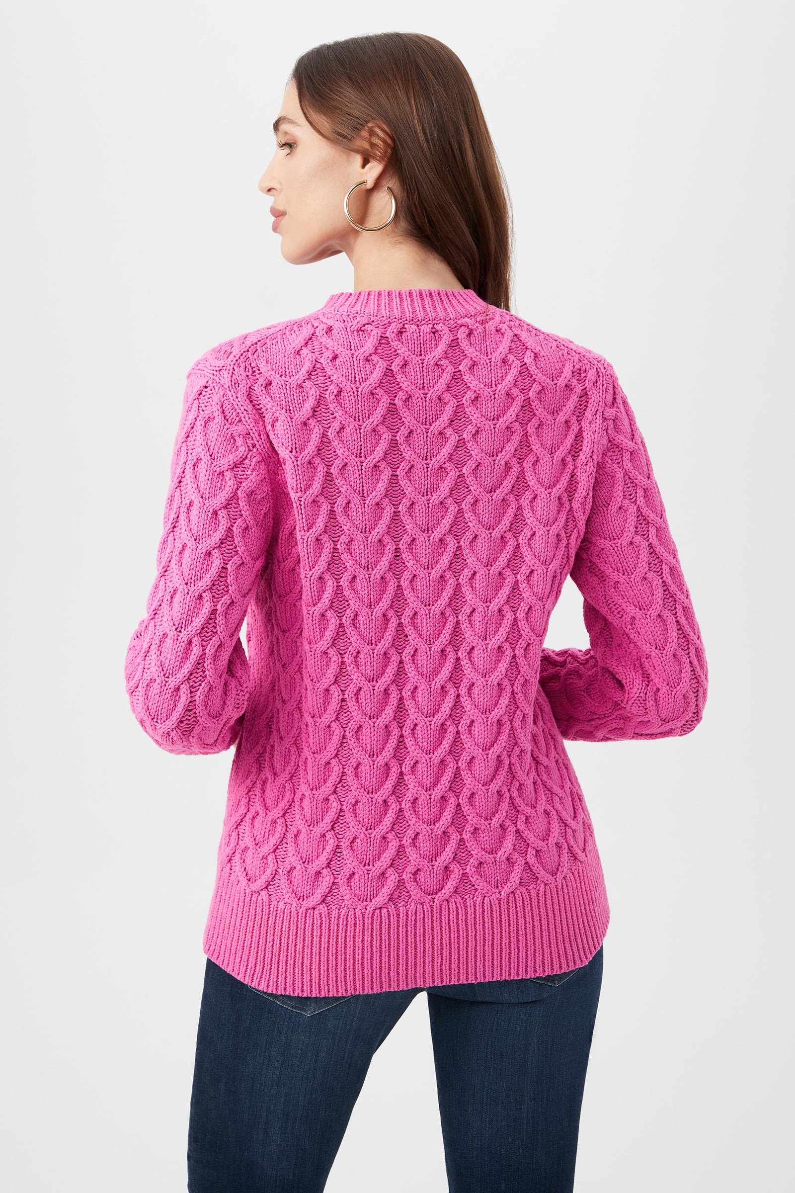 Corazon Heart Knit Crewneck Sweater - Image 3
