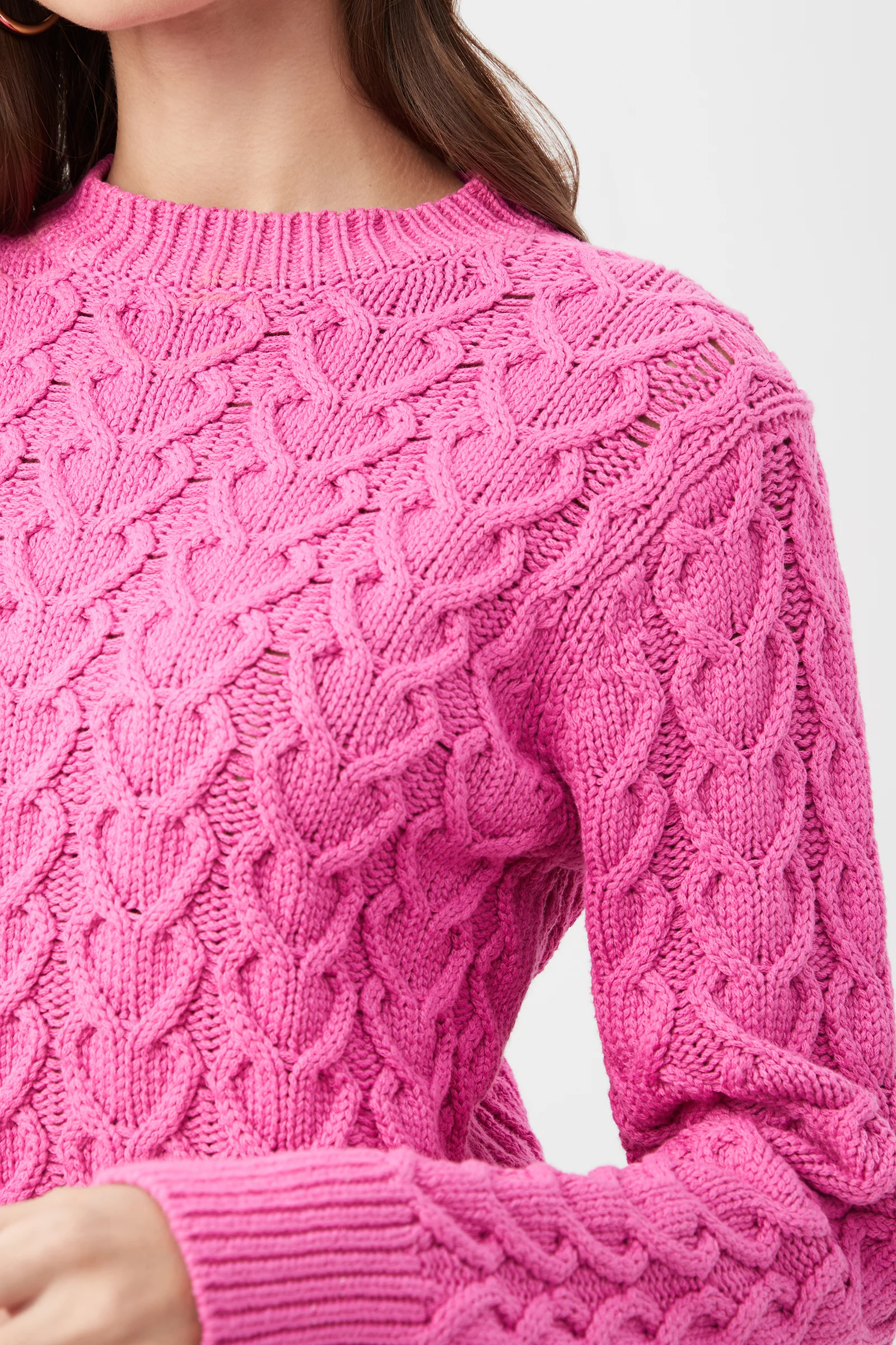 Corazon Heart Knit Crewneck Sweater - Image 4