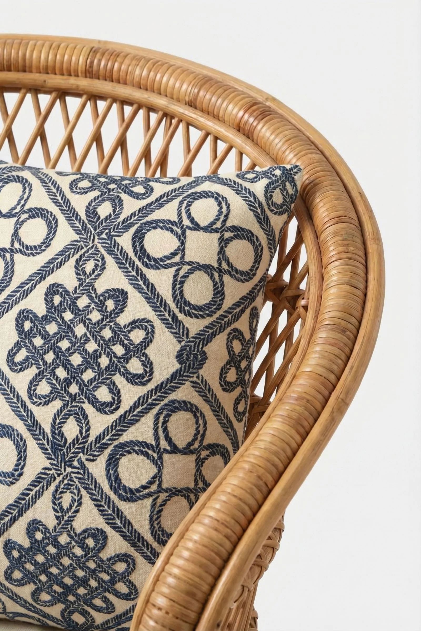 Costa Mesa Embroidered Square Pillow - Image 3