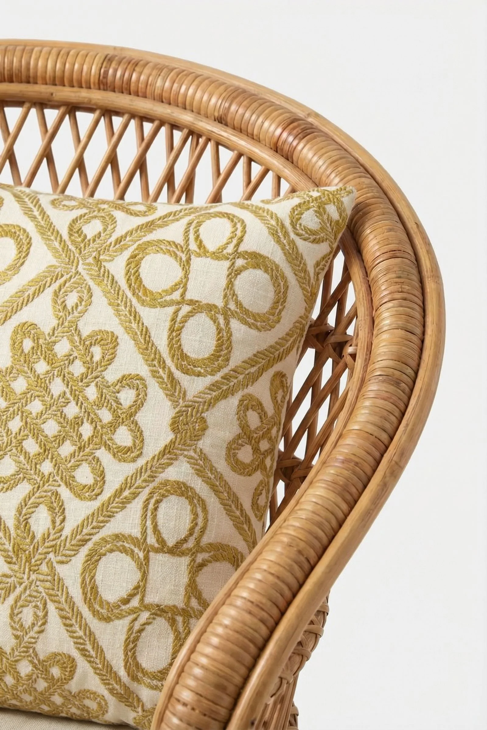 Costa Mesa Embroidered Square Pillow - Image 3