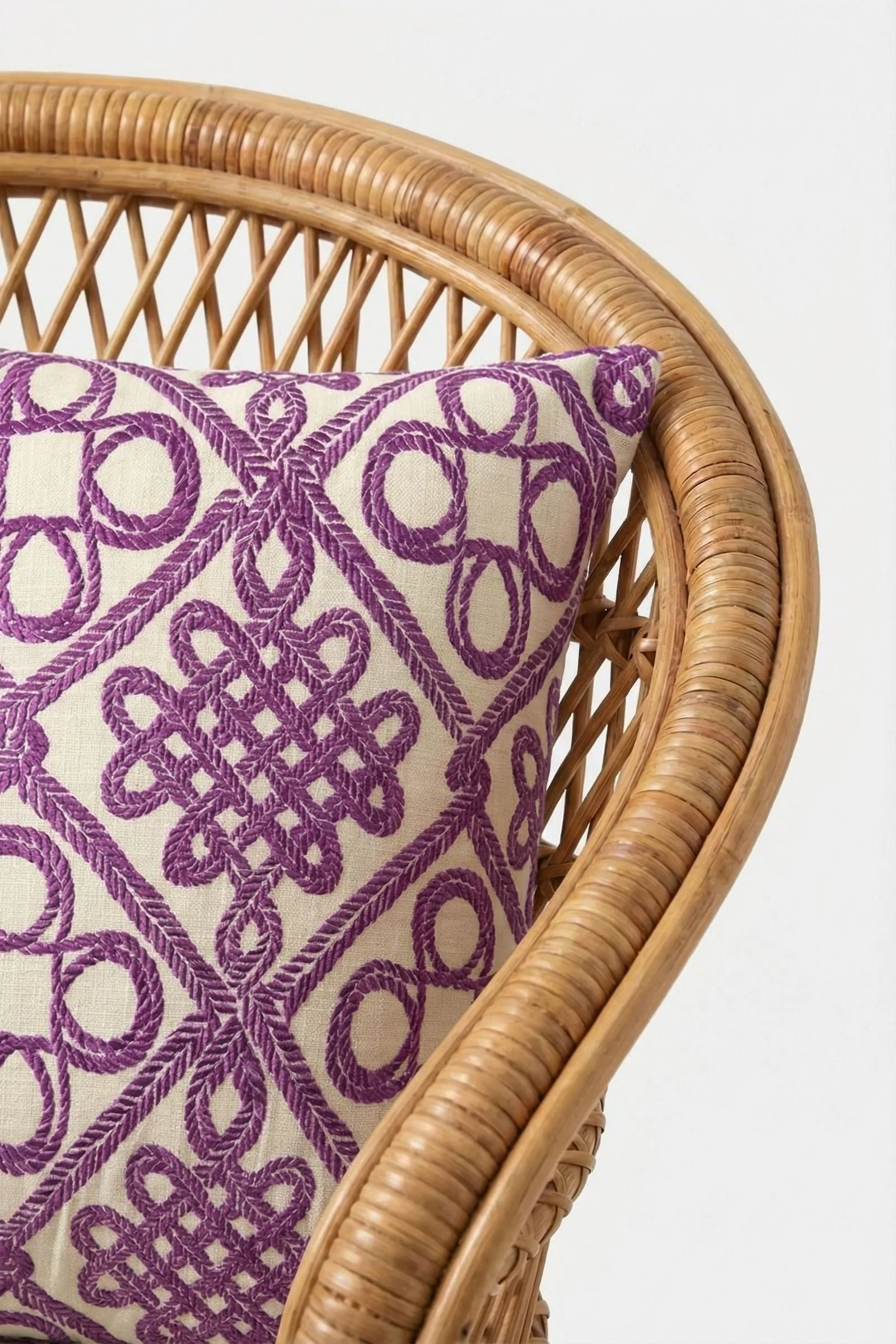 Costa Mesa Embroidered Square Pillow - Image 3